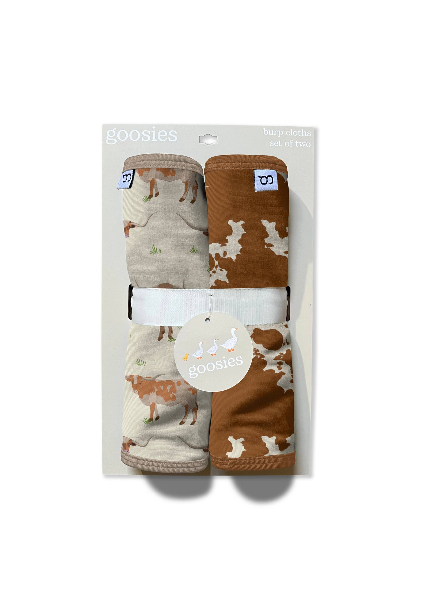 Longhorn Cows - Burp Cloth Set