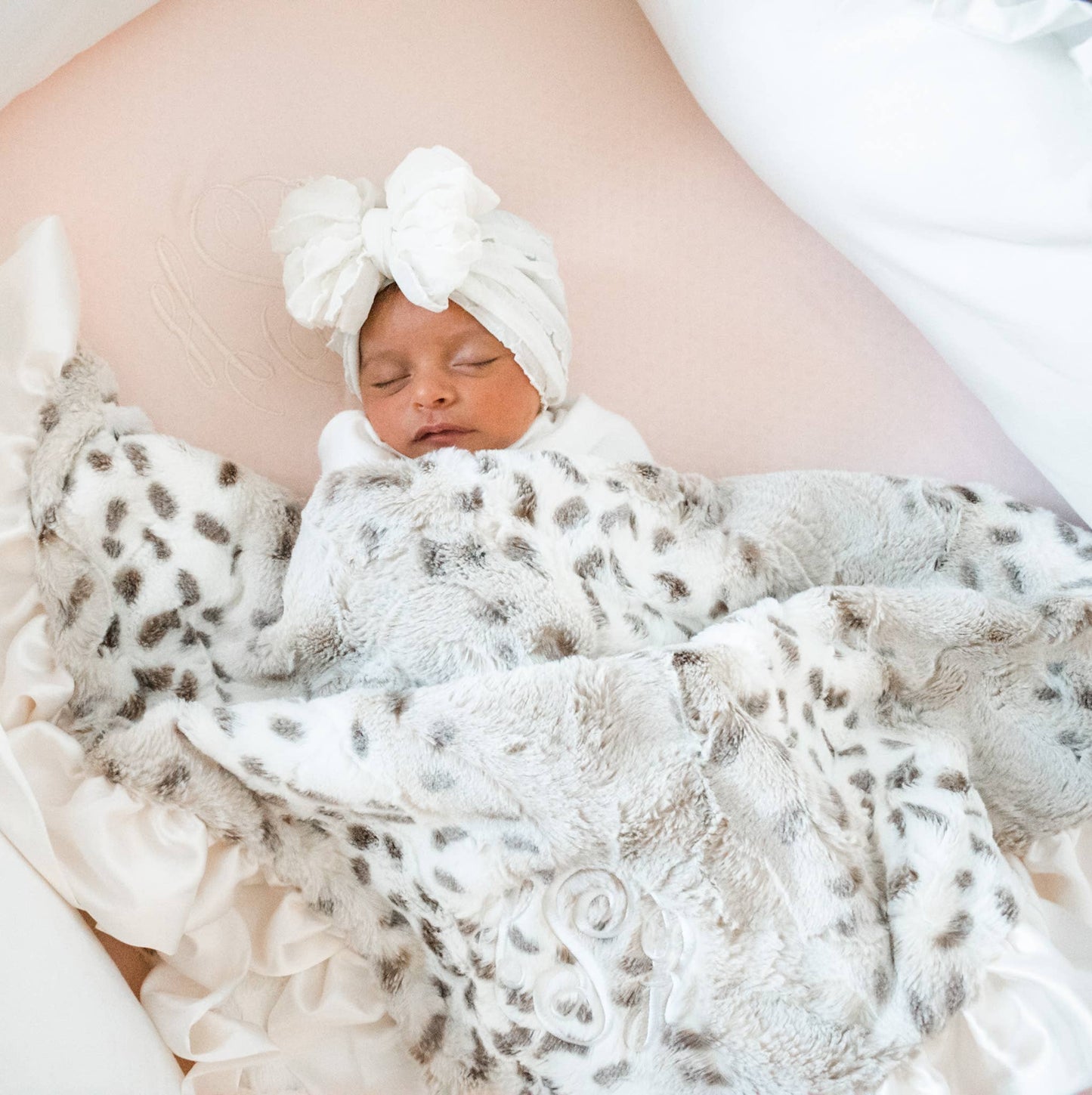 Off White Ruffled Headband