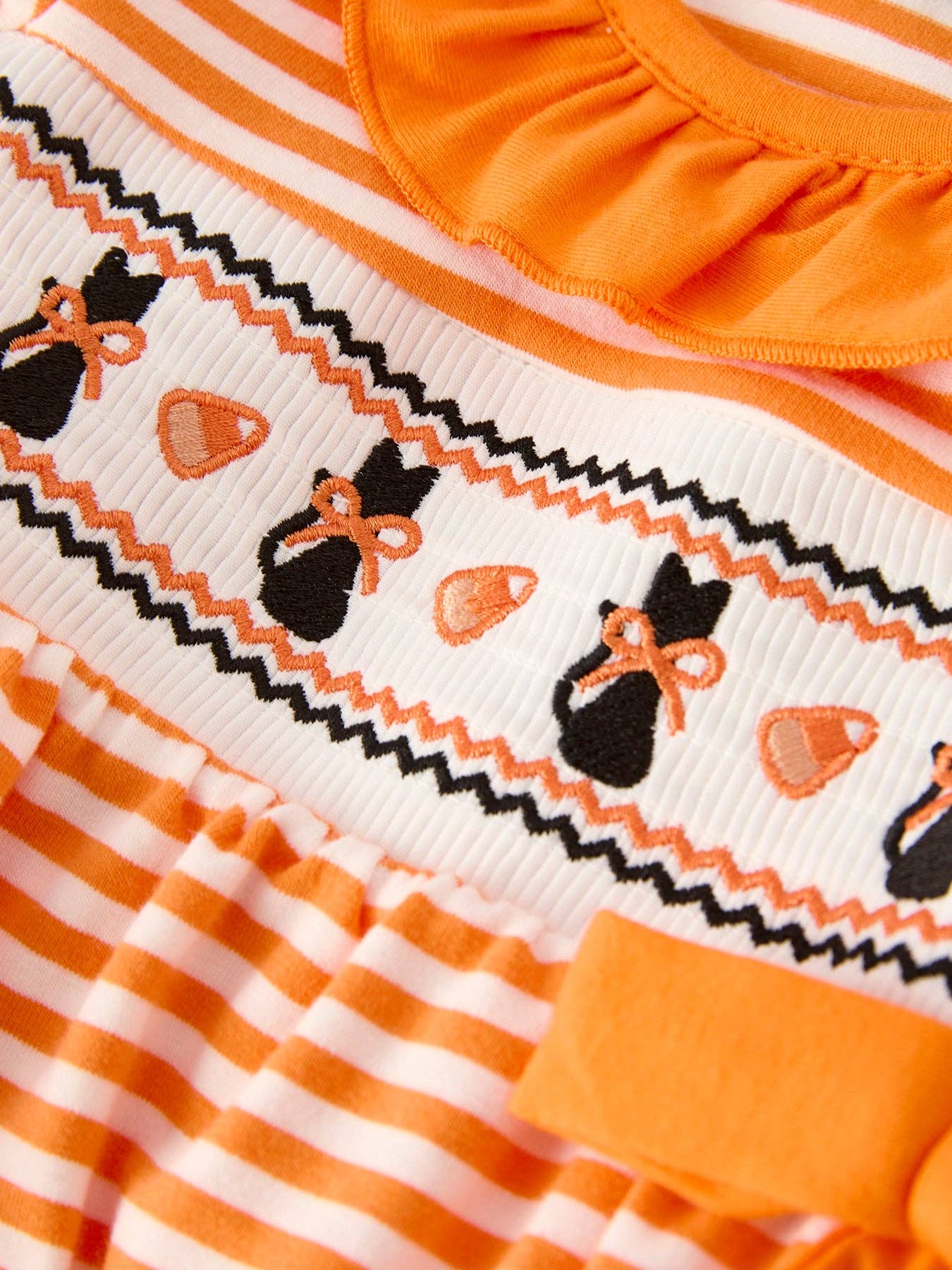 No Bad Luck Embroidered Romper