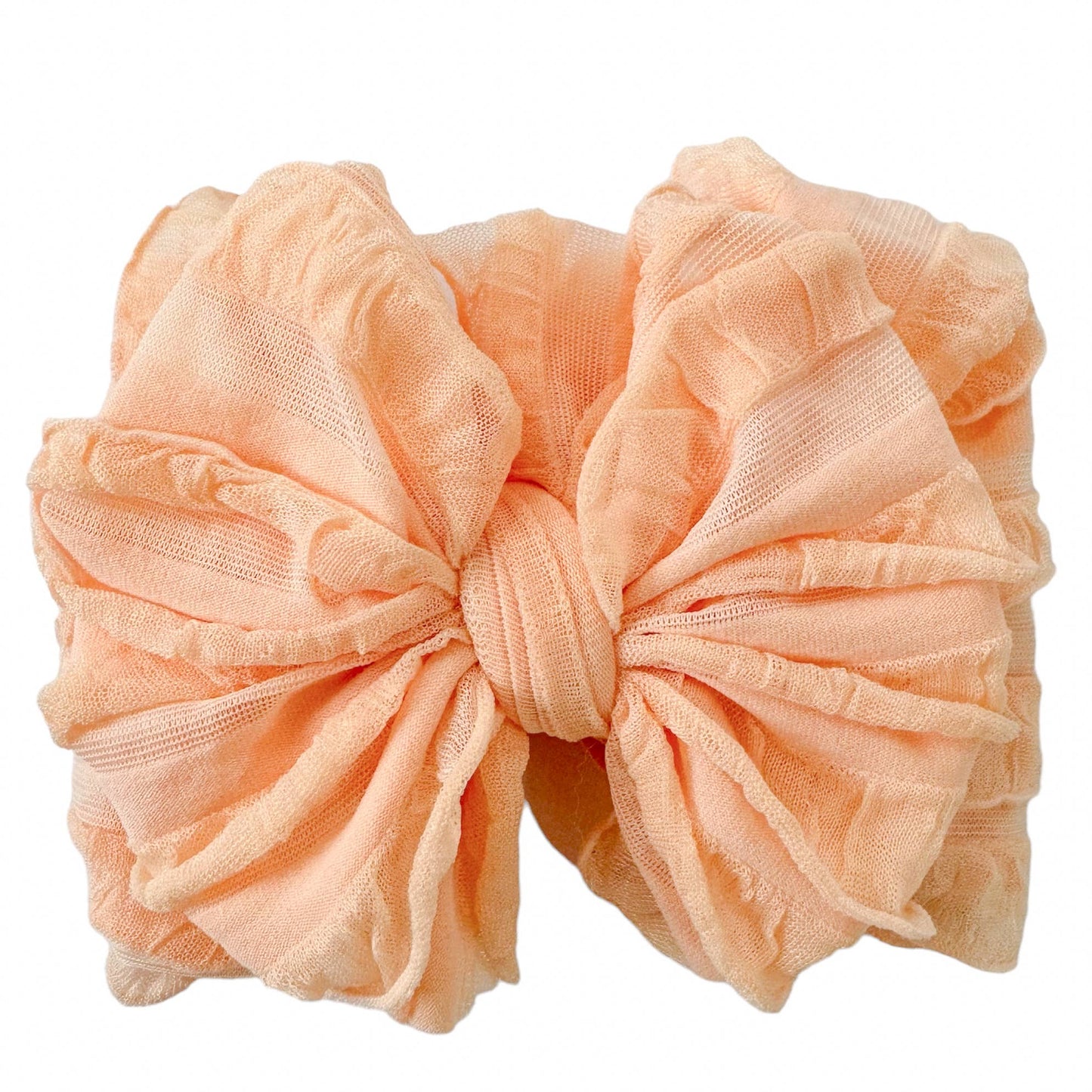 Peach Ruffled Headband