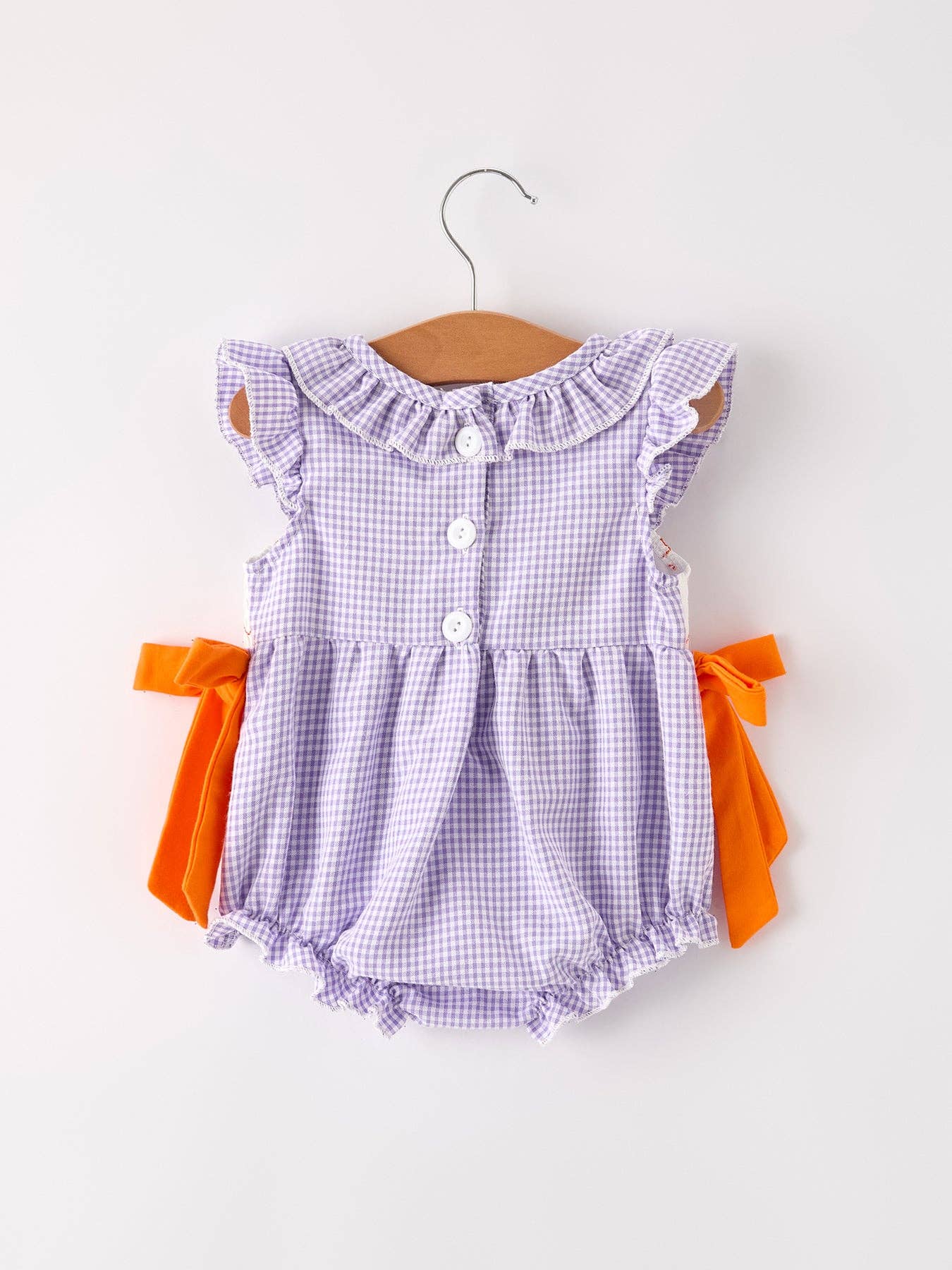 Trick or Treat Smock Embroidery Romper