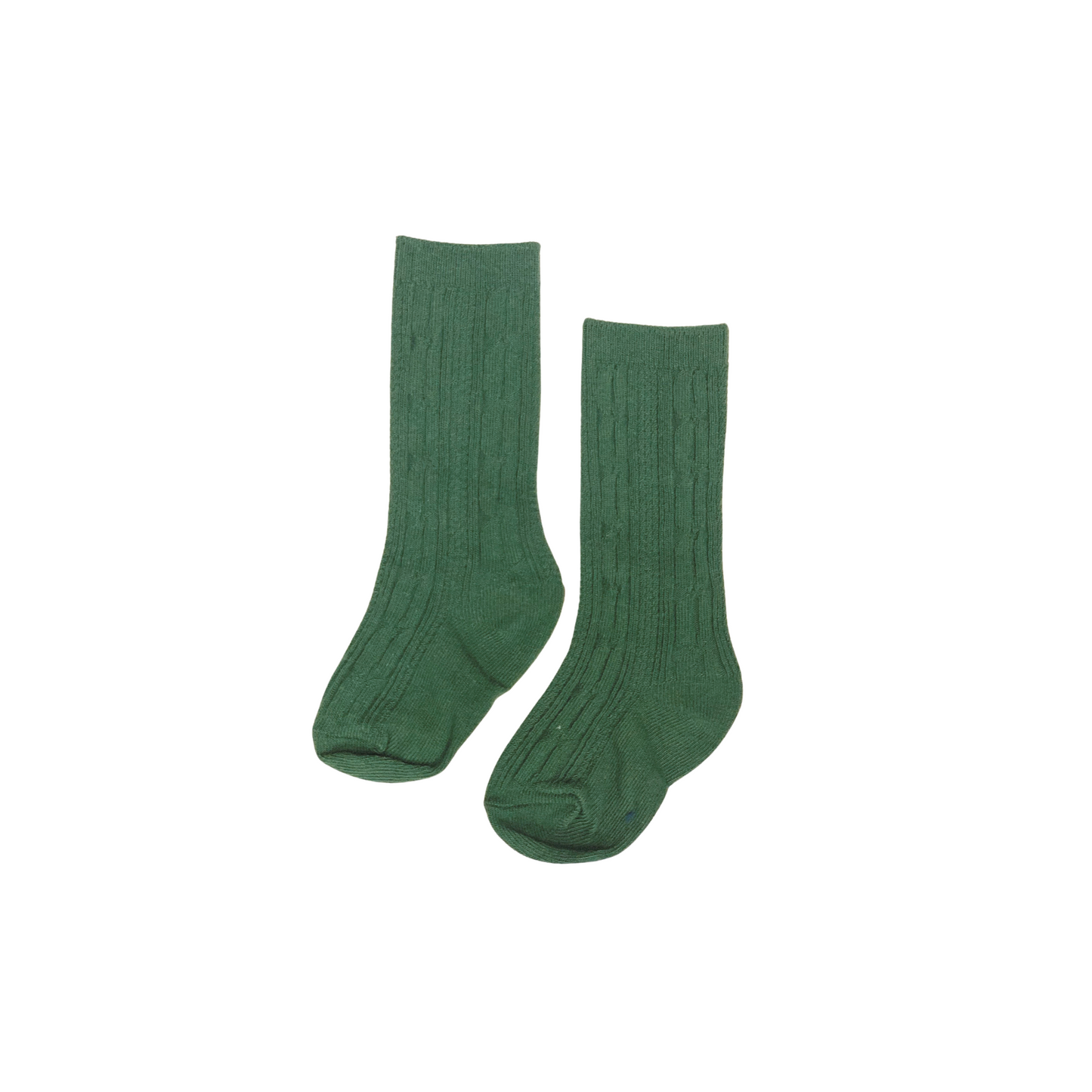 Forest Cable Knit Knee High Socks
