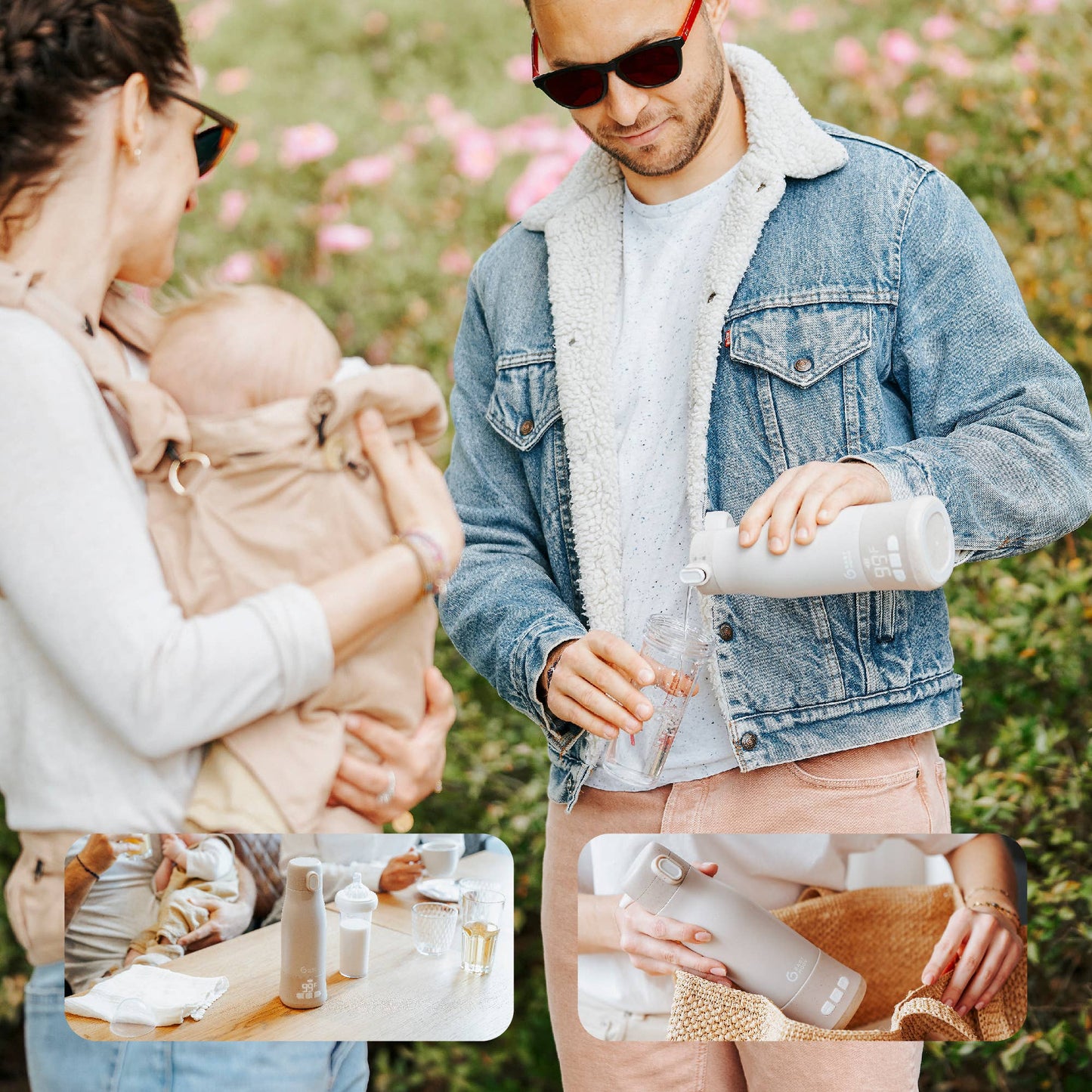 Moov & Feed Portable Bottle Warmer Mineral Beige