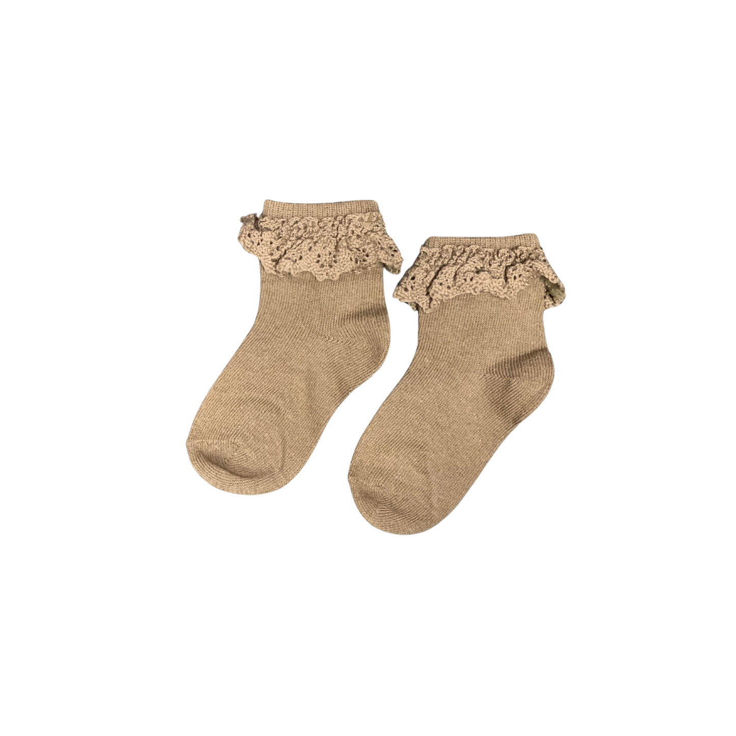 Olive Lace Midi Sock
