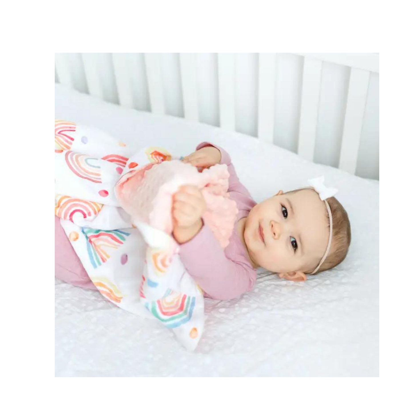 Baby and Toddler Colors Of The Rainbow Minky Blanket