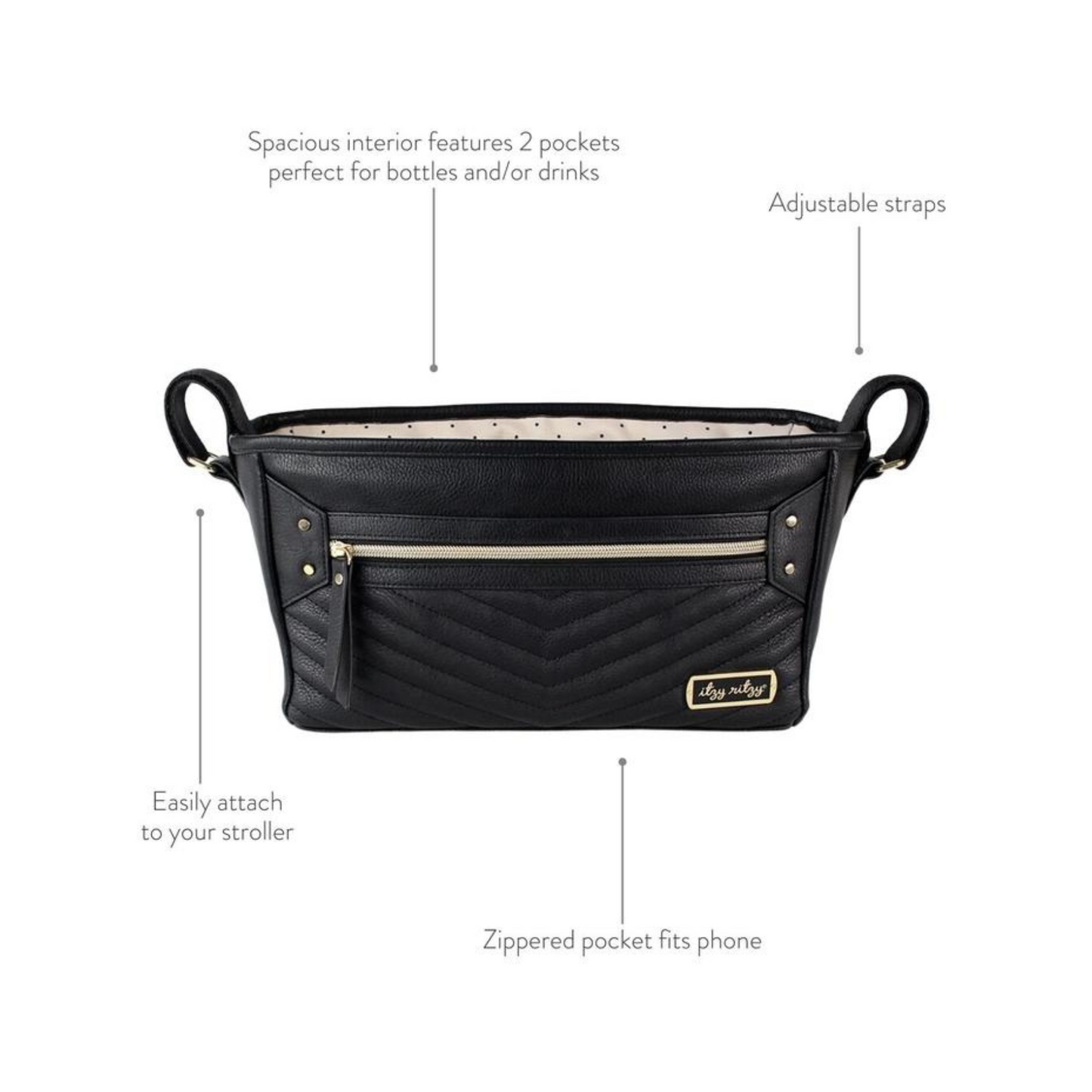 Cognac Travel Stroller Caddy