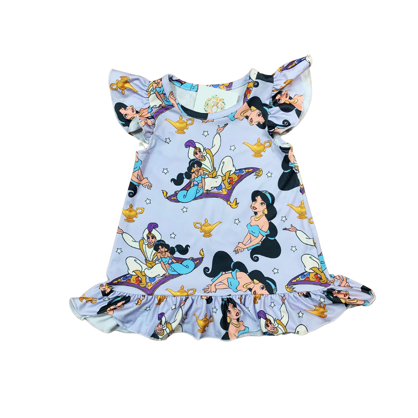 Princess Jasmine Ruffled Dress PJ Gown