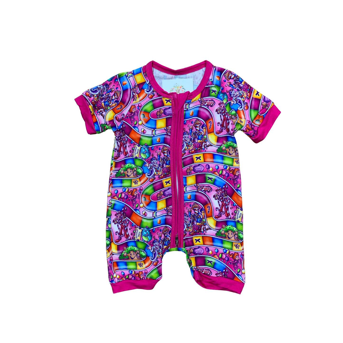 Candy Land Bamboo Short Romper