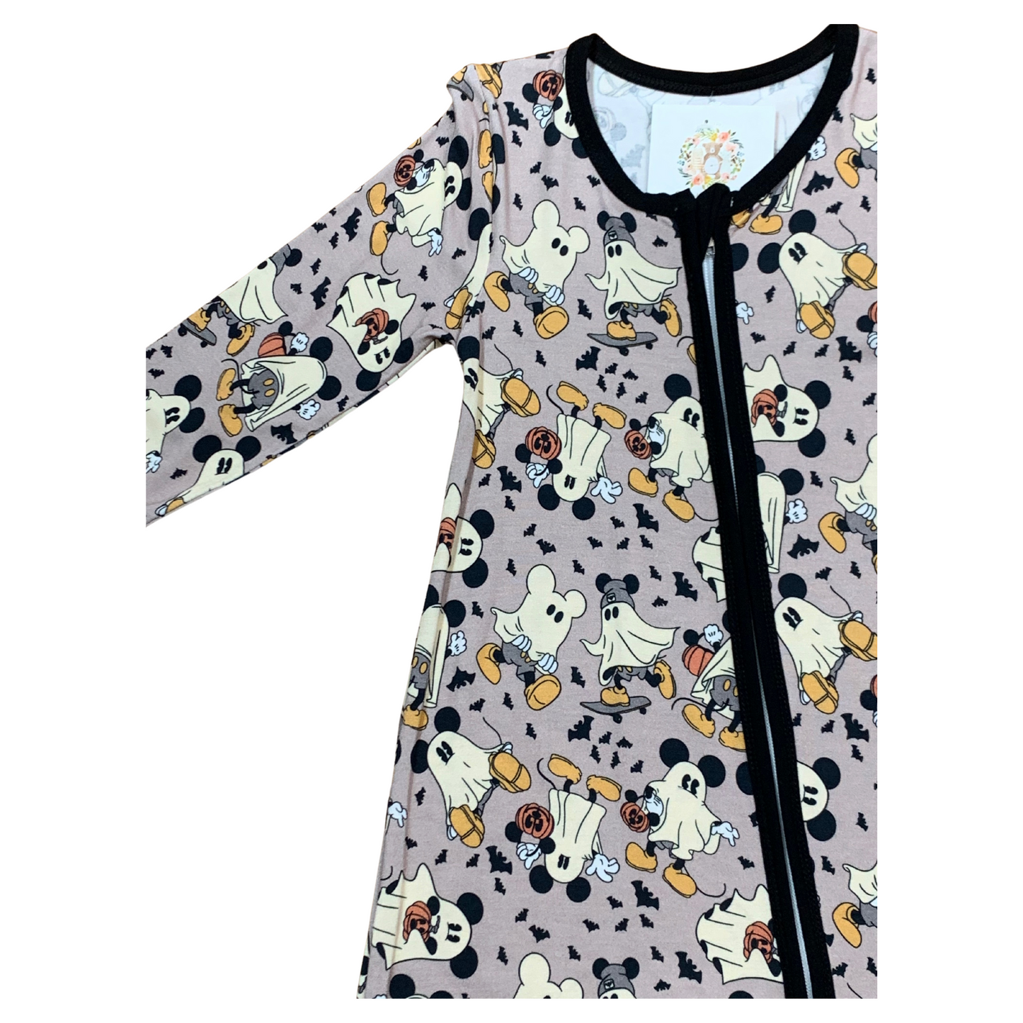 Ghostly Mouse Bamboo Romper