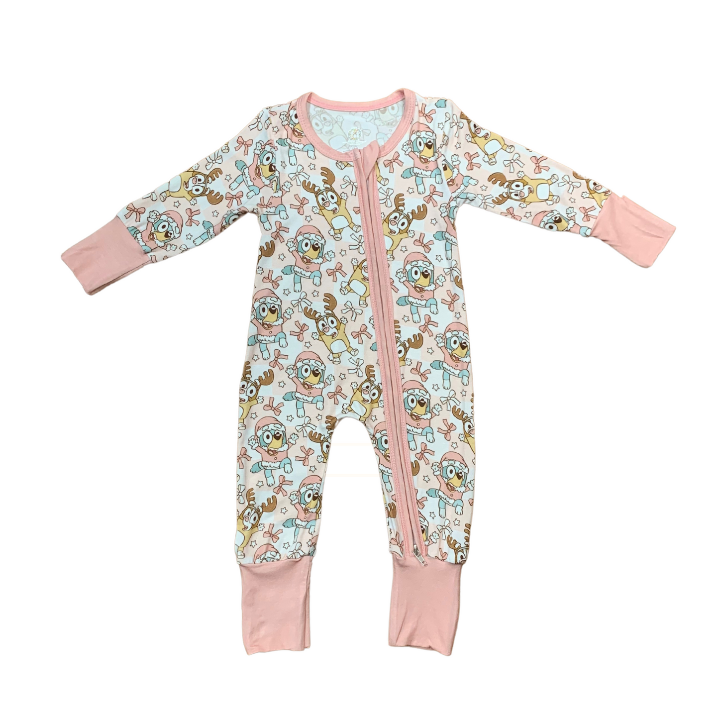 Reindeer Bluey & Bingo Bamboo Romper