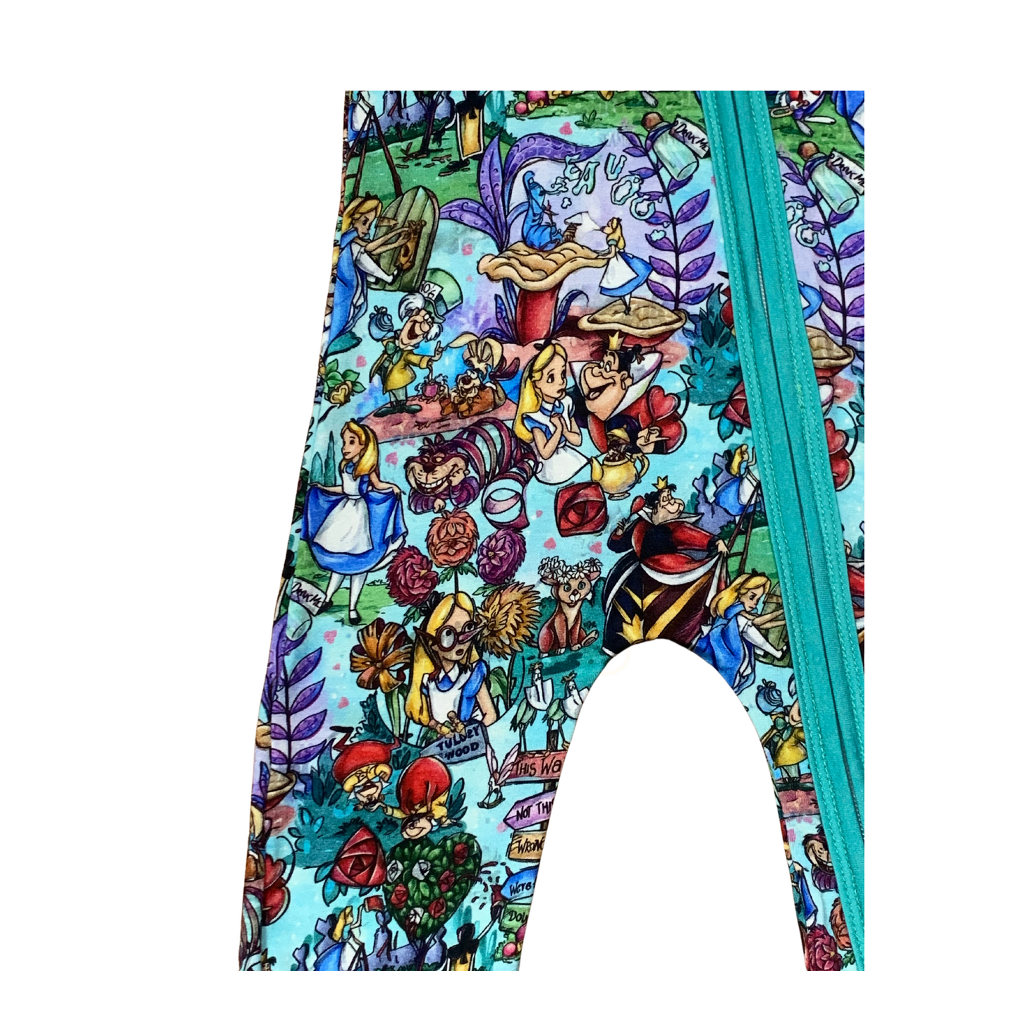 Alice In Wonderland Bamboo Romper