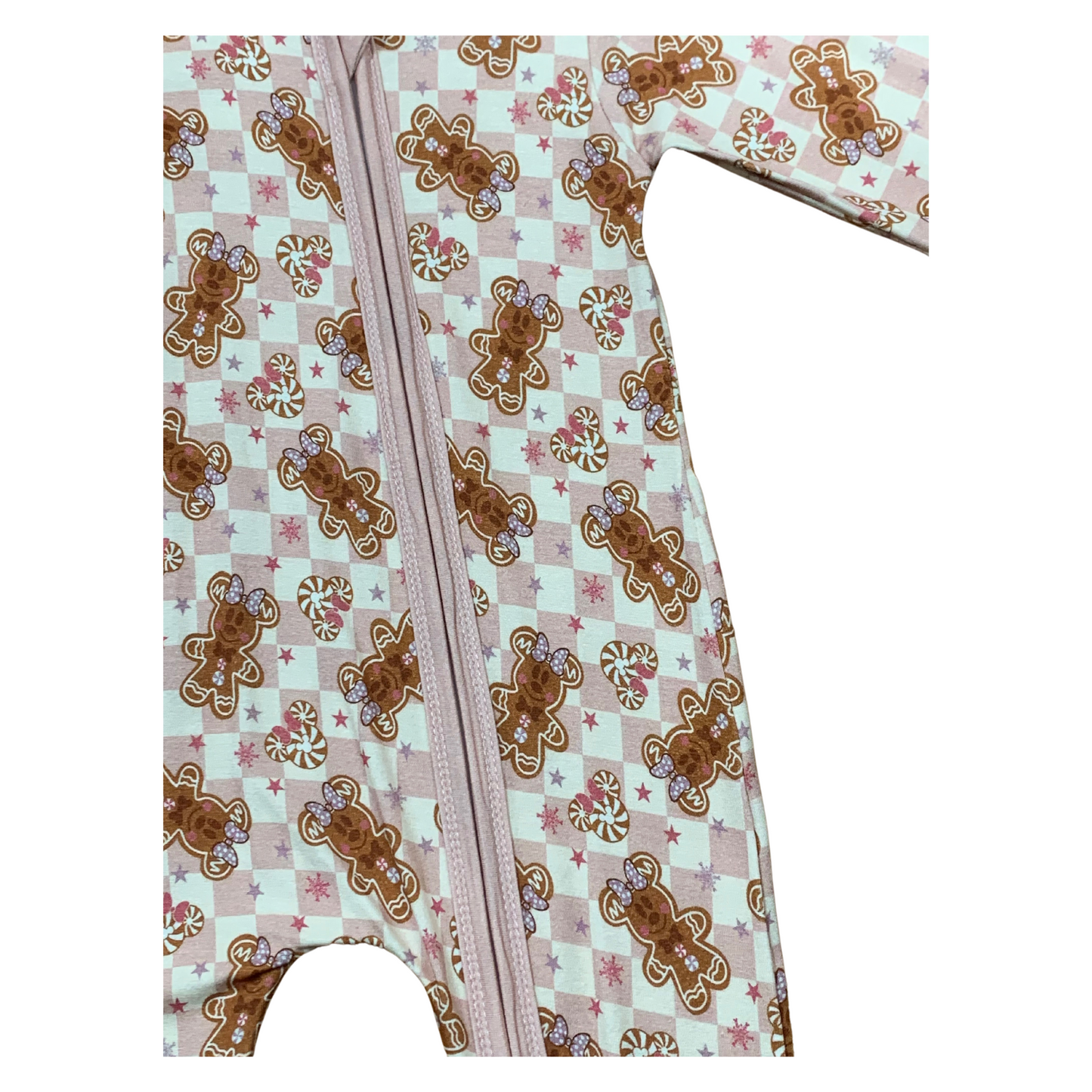 Gingerbread Minnie Bamboo Romper