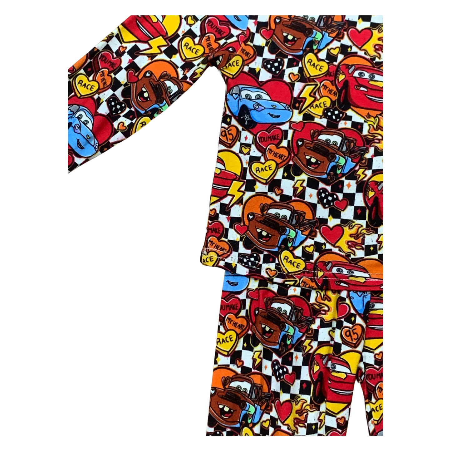 You Make My Heart Race Bamboo PJ's