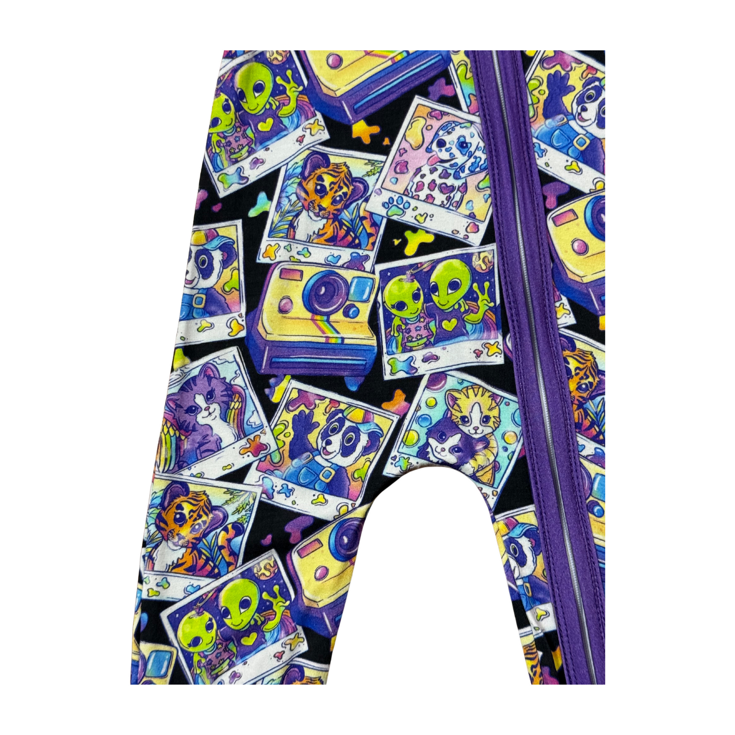 Lisa Frank Polaroid Bamboo Romper