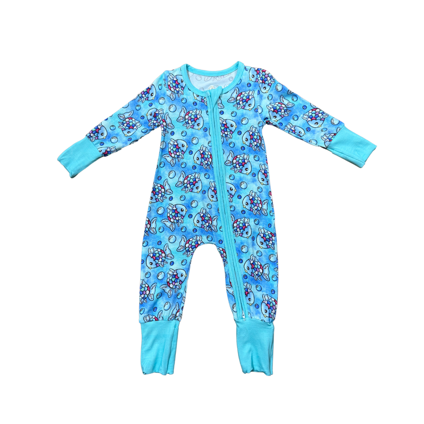 The Rainbow Fish Bamboo Romper