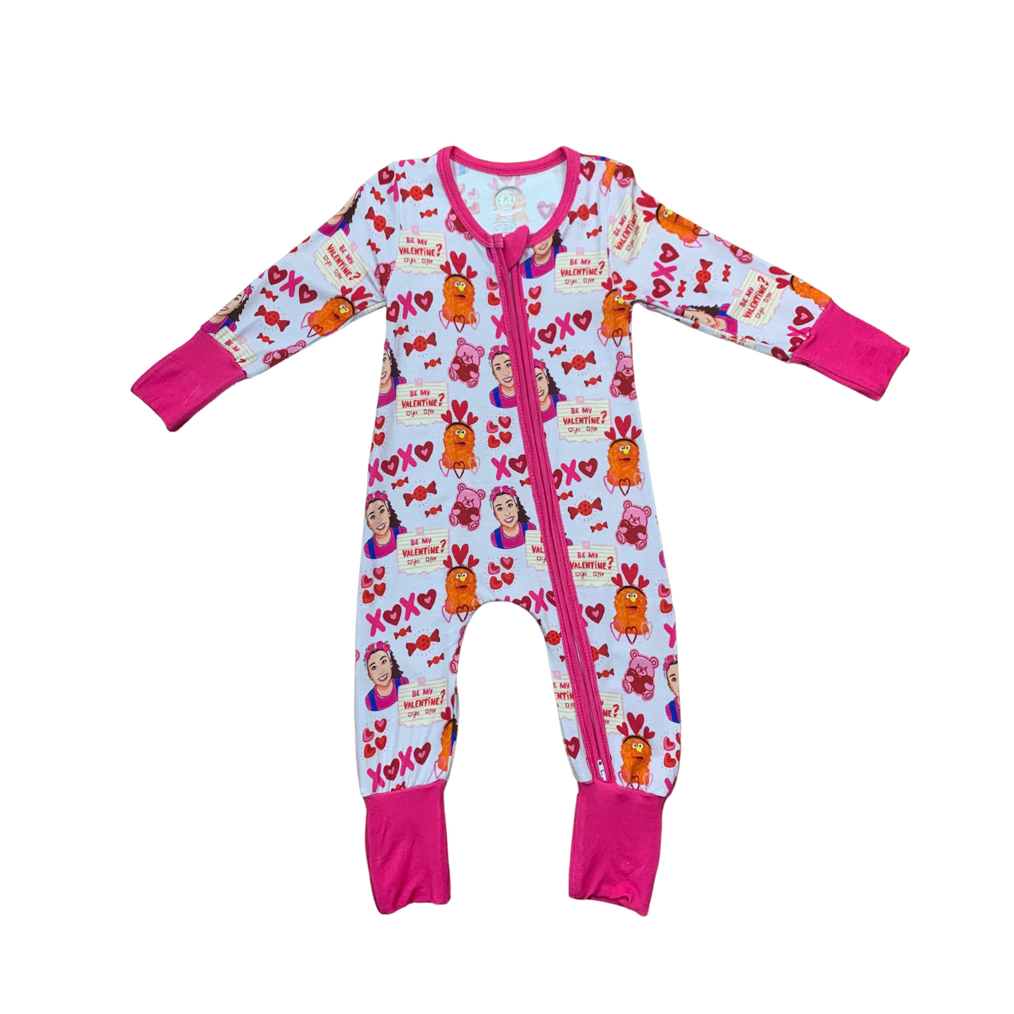 Ms. Rachel Be My Valentine Bamboo Romper