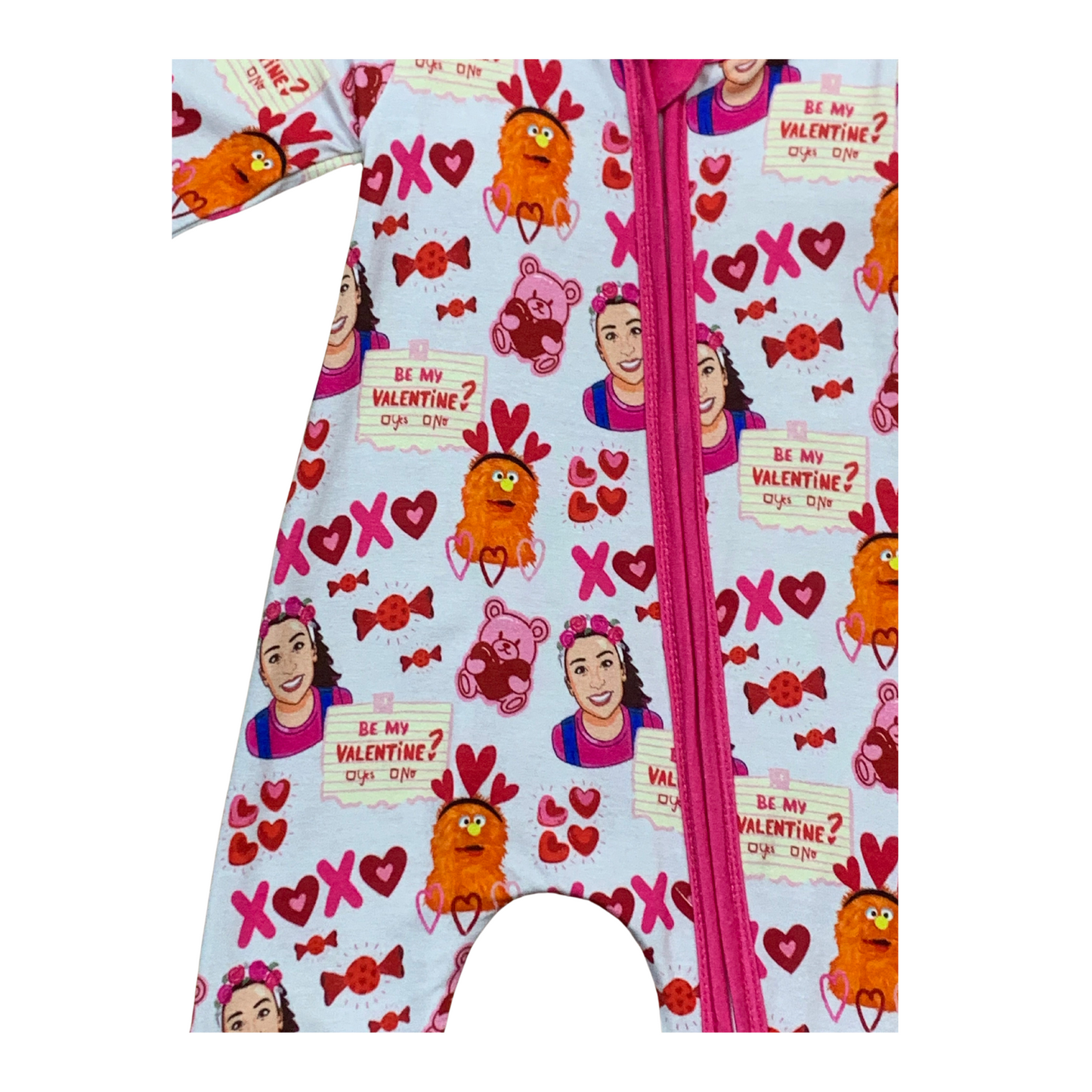 Ms. Rachel Be My Valentine Bamboo Romper