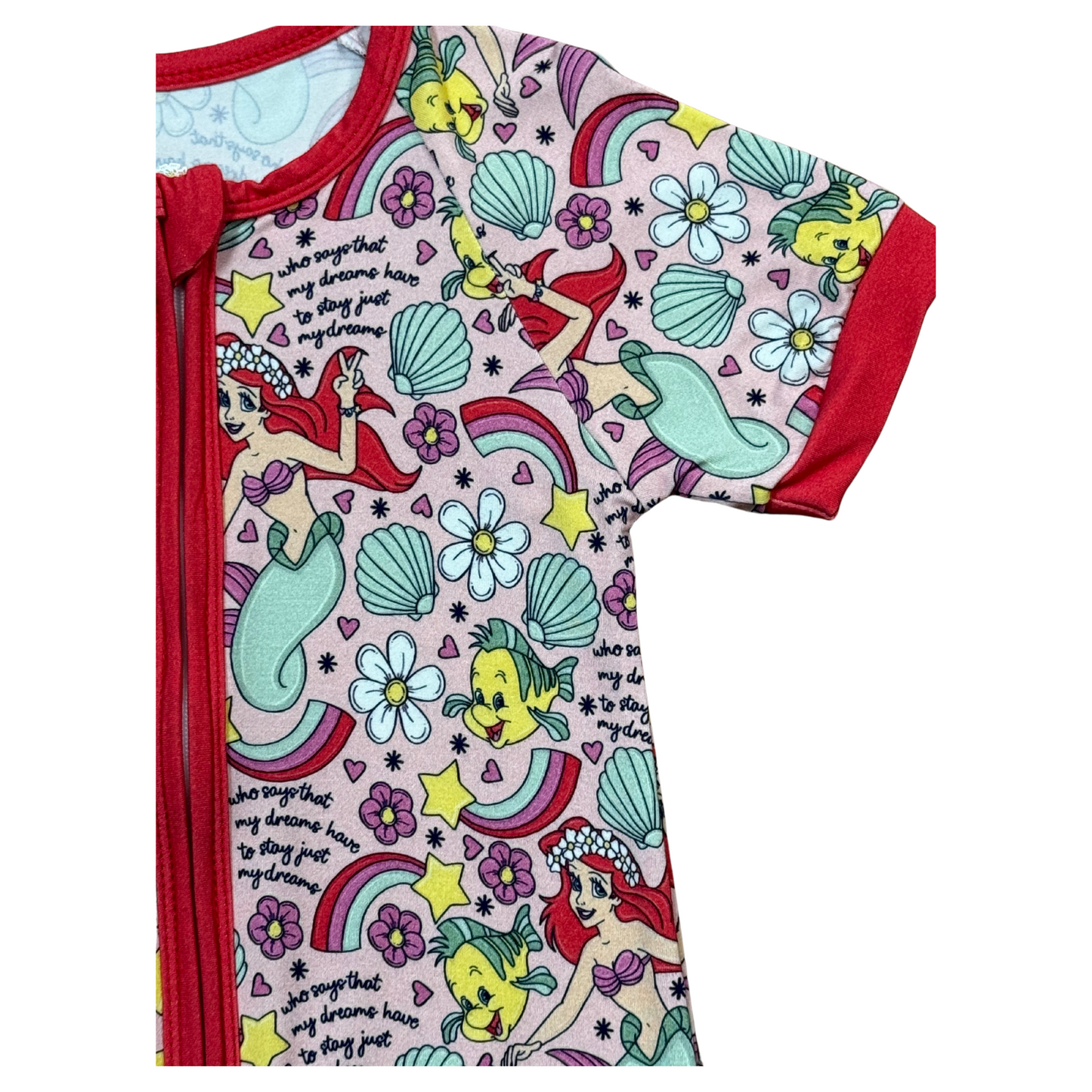The Little Mermaid Bamboo Short Romper