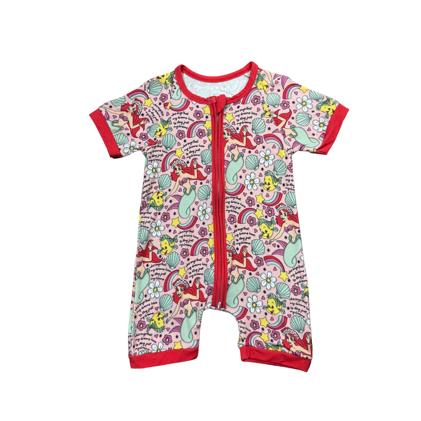 The Little Mermaid Bamboo Short Romper