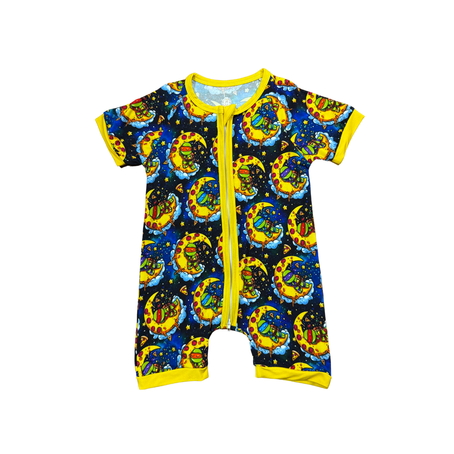 Sleepy Time Ninja Turtles Bamboo Short Romper