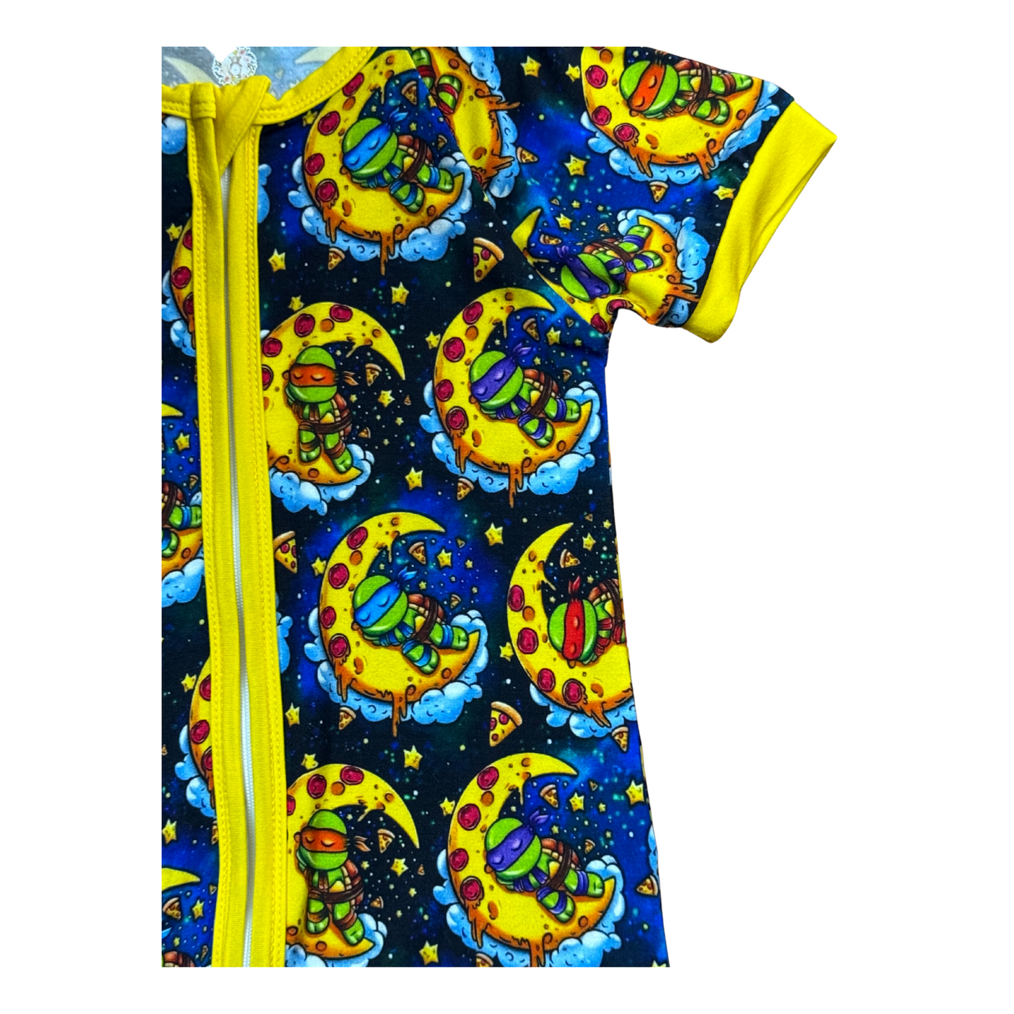 Sleepy Time Ninja Turtles Bamboo Short Romper
