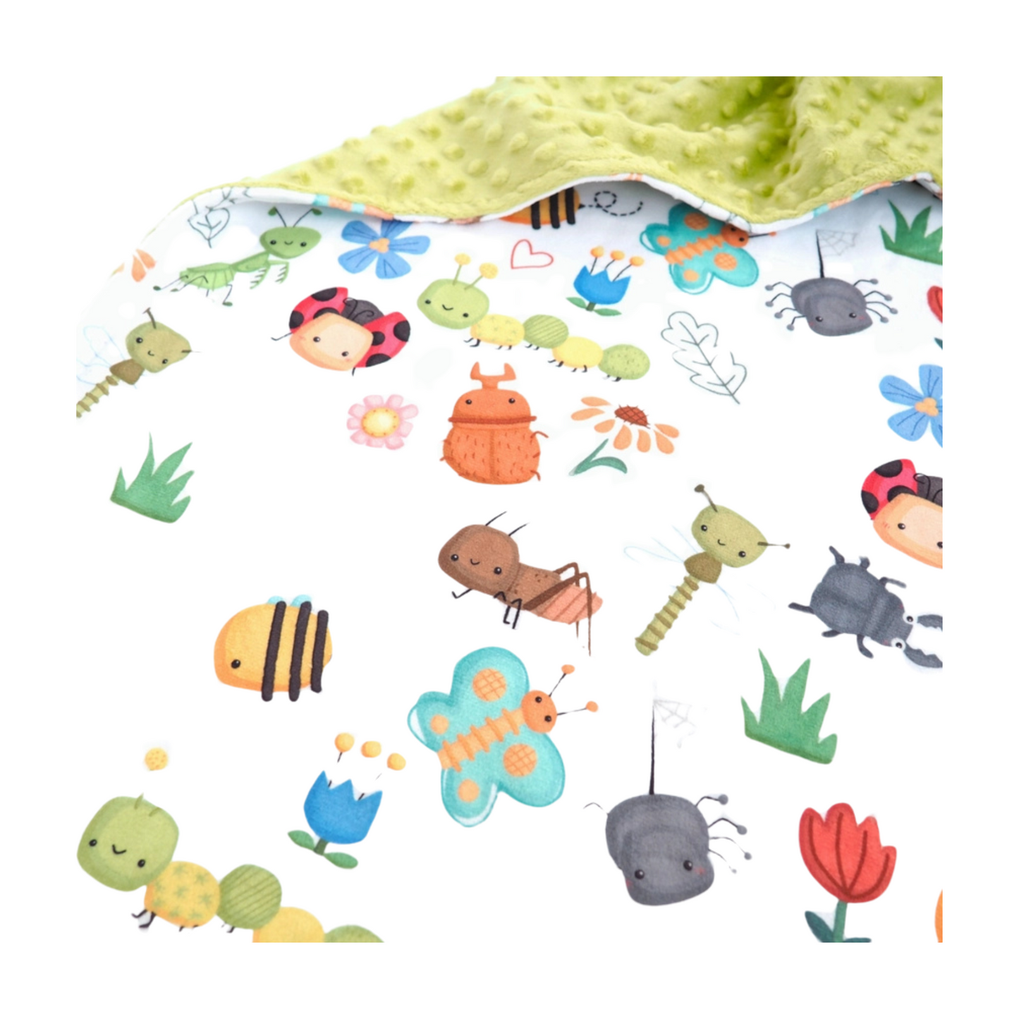 Baby & Toddler Minky Blanket - Bug Buddies