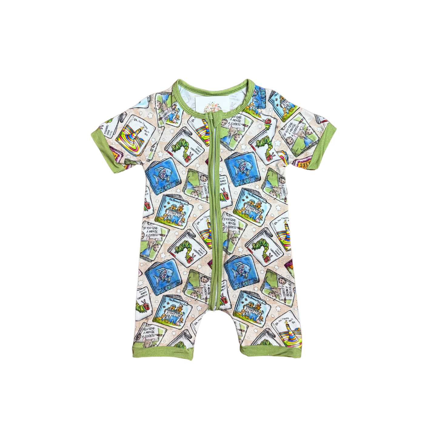 My Favorite Books Bamboo Short Romper