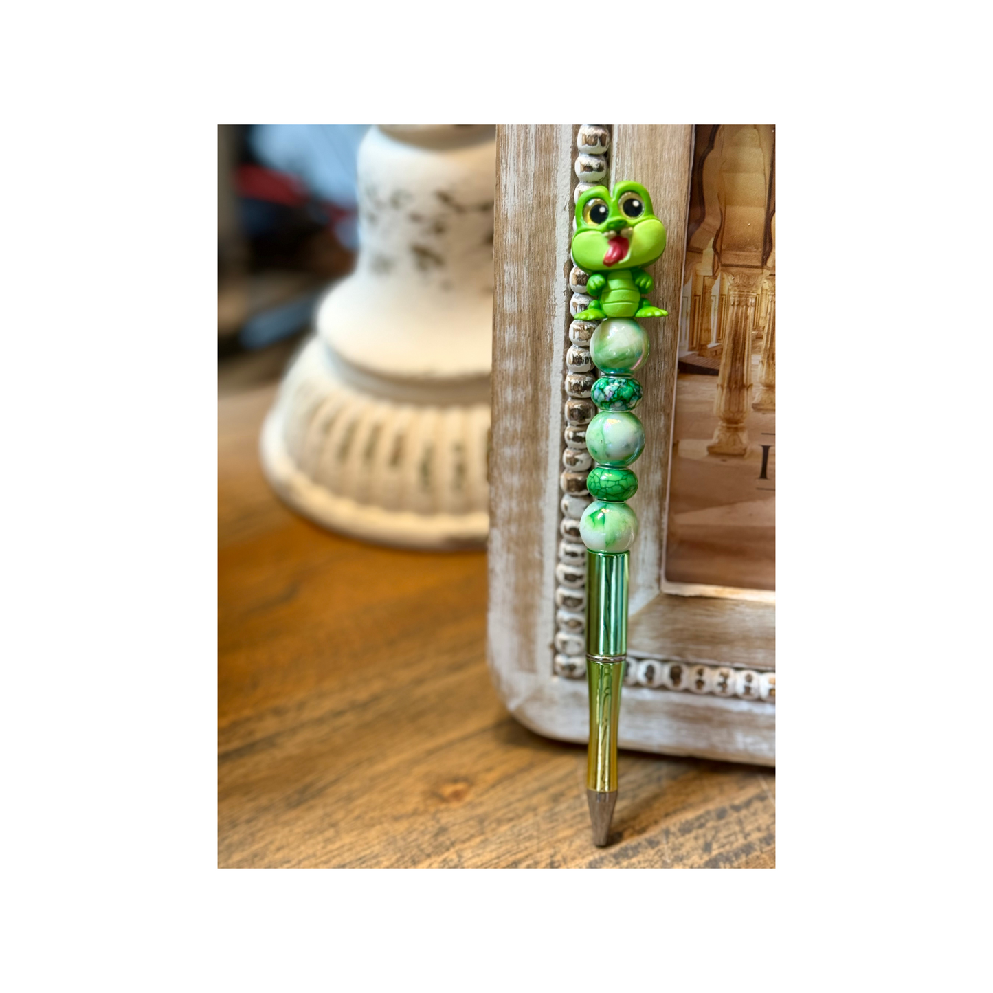 Disney Doorable Beaded Pen - Tick Tock Croc