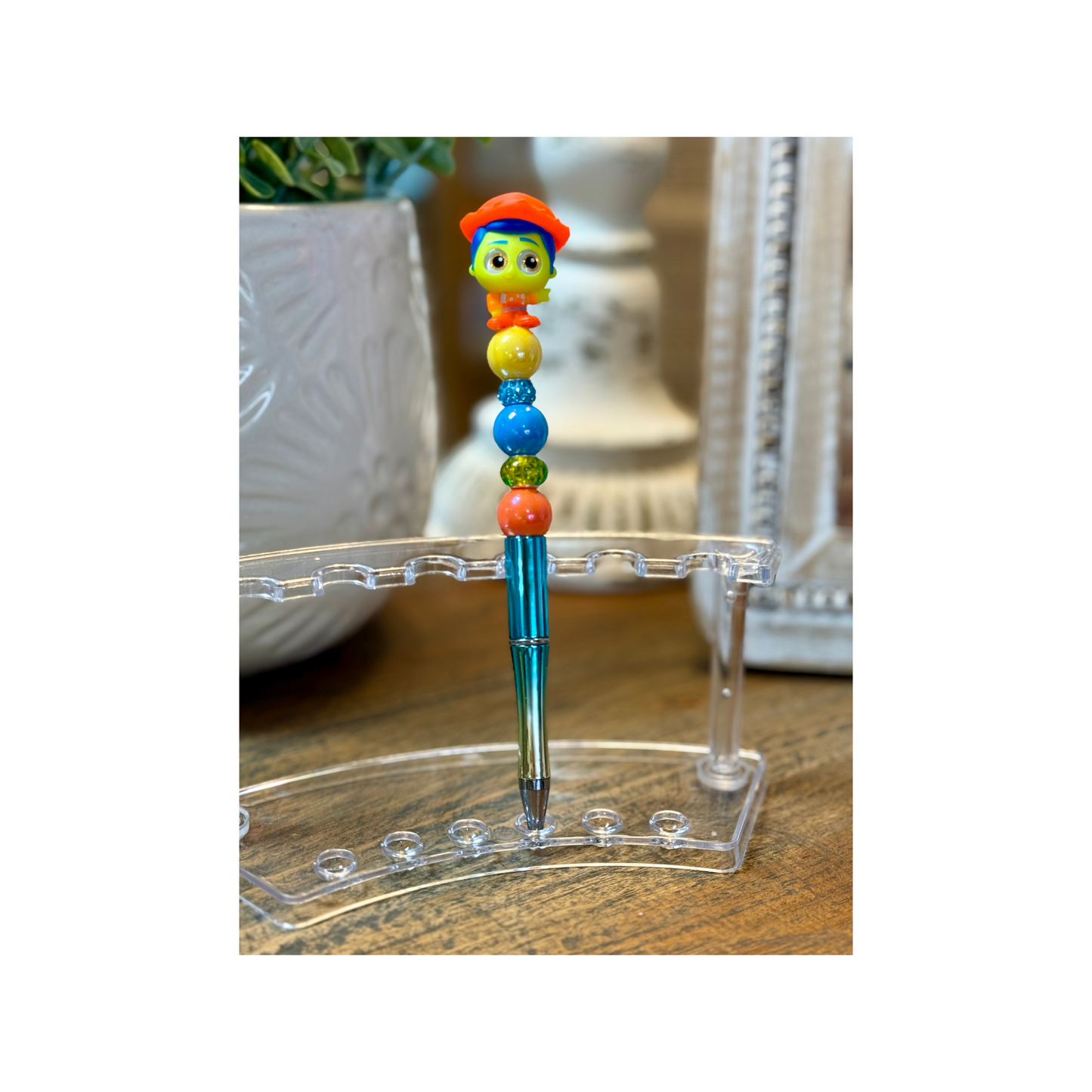 Disney Doorable Beaded Pen - Neon Woody