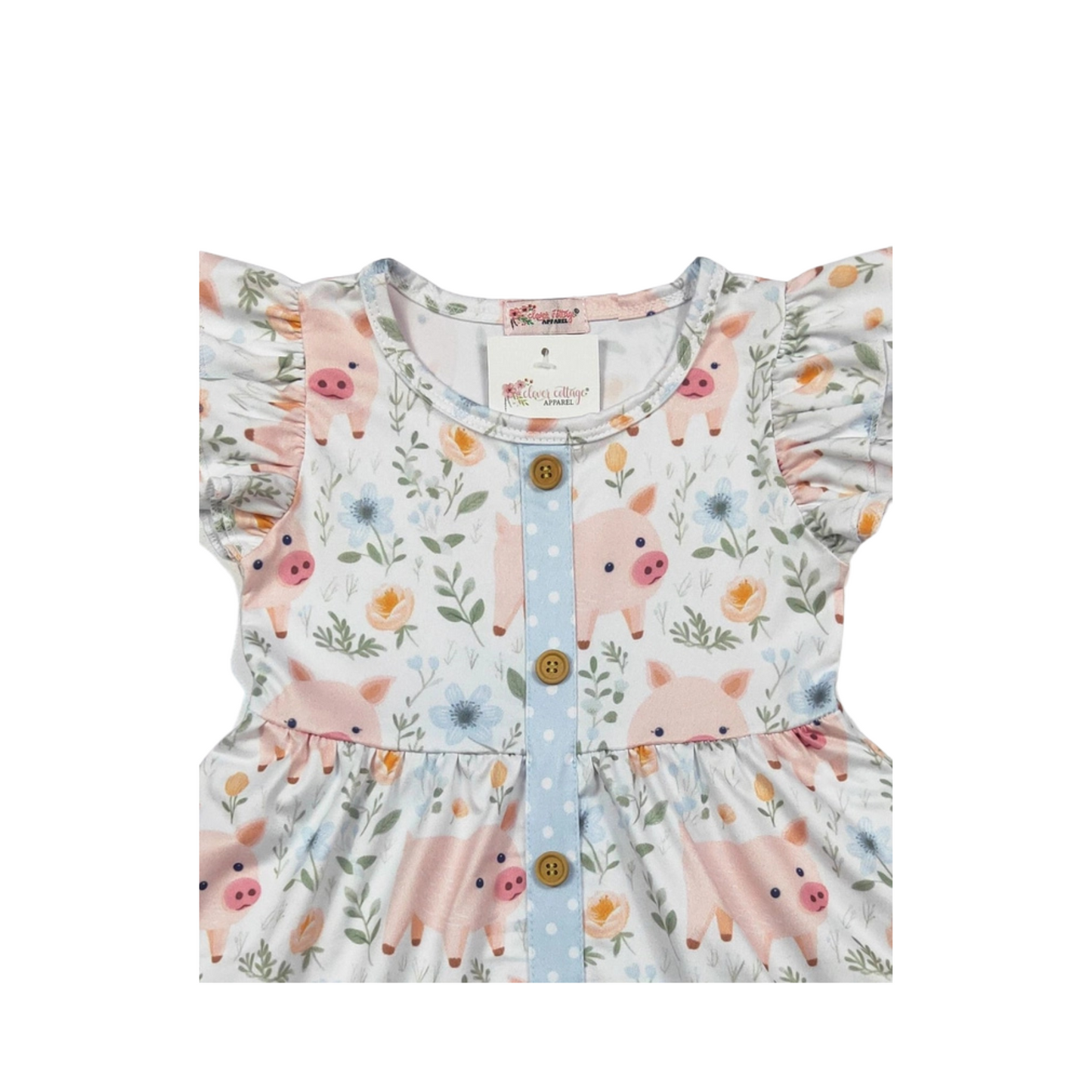 Piglet Petals Girls Dress