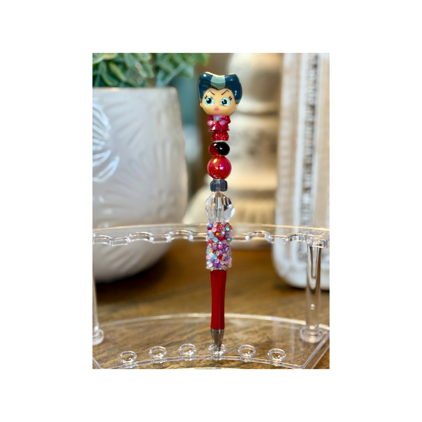 Disney Doorable Beaded Pen - Lady Tremaine