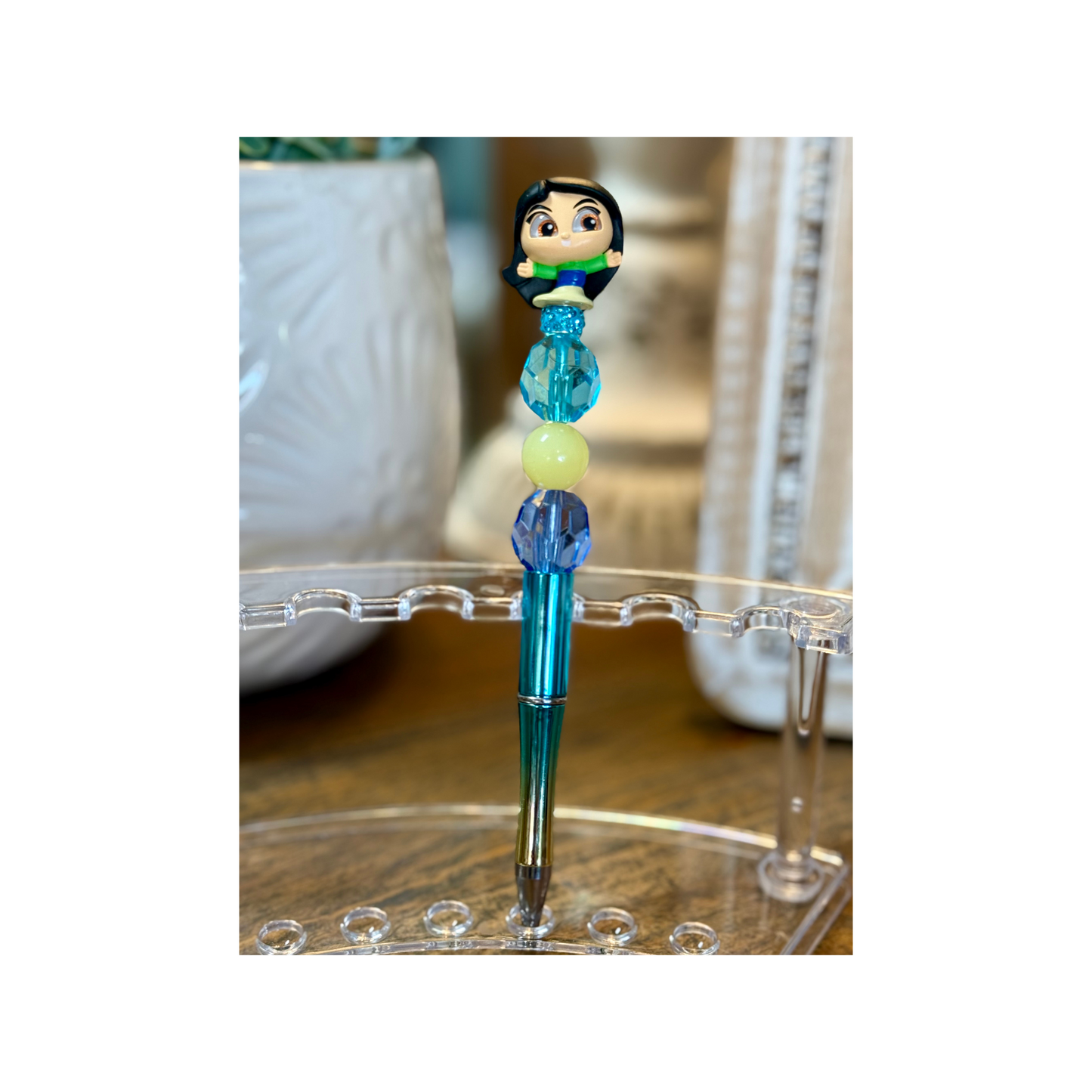 Disney Doorable Beaded Pen - Mulan