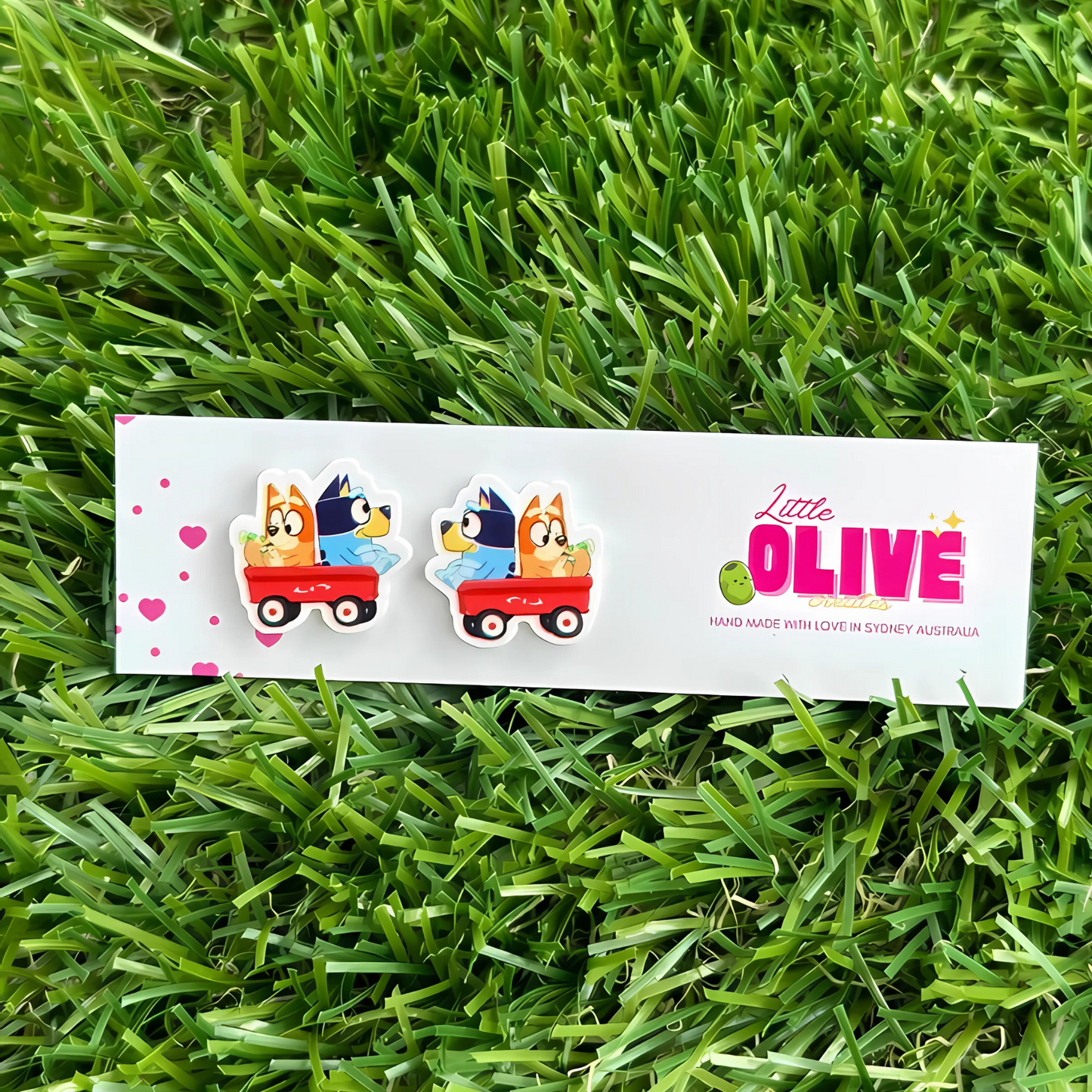 Bluey Stud Earrings