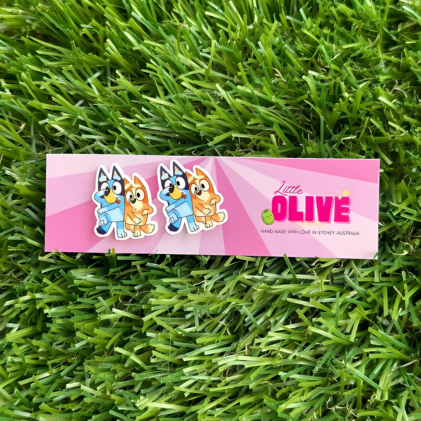 Bluey Stud Earrings