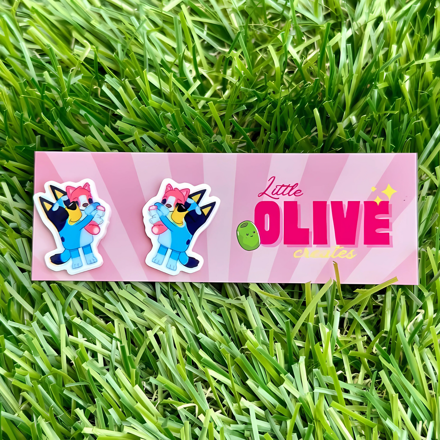 Bluey Stud Earrings