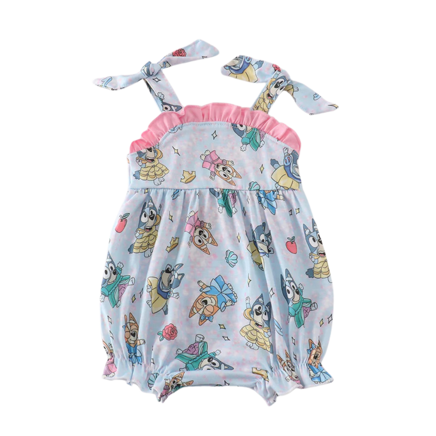Little "Bluey" Princess Romper