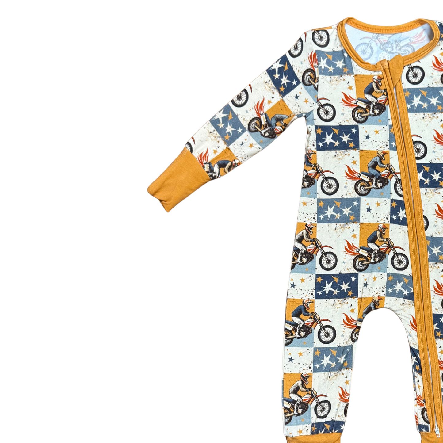 All American Boy Bamboo Romper
