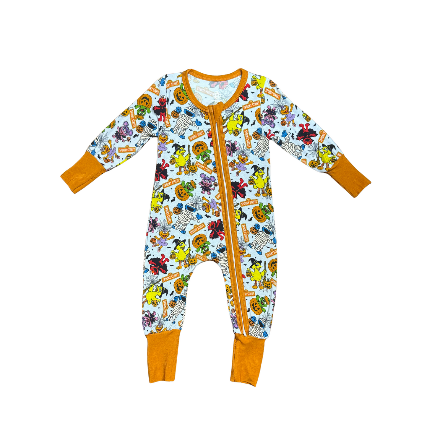 1, 2, 3 Spooky Street Bamboo Romper