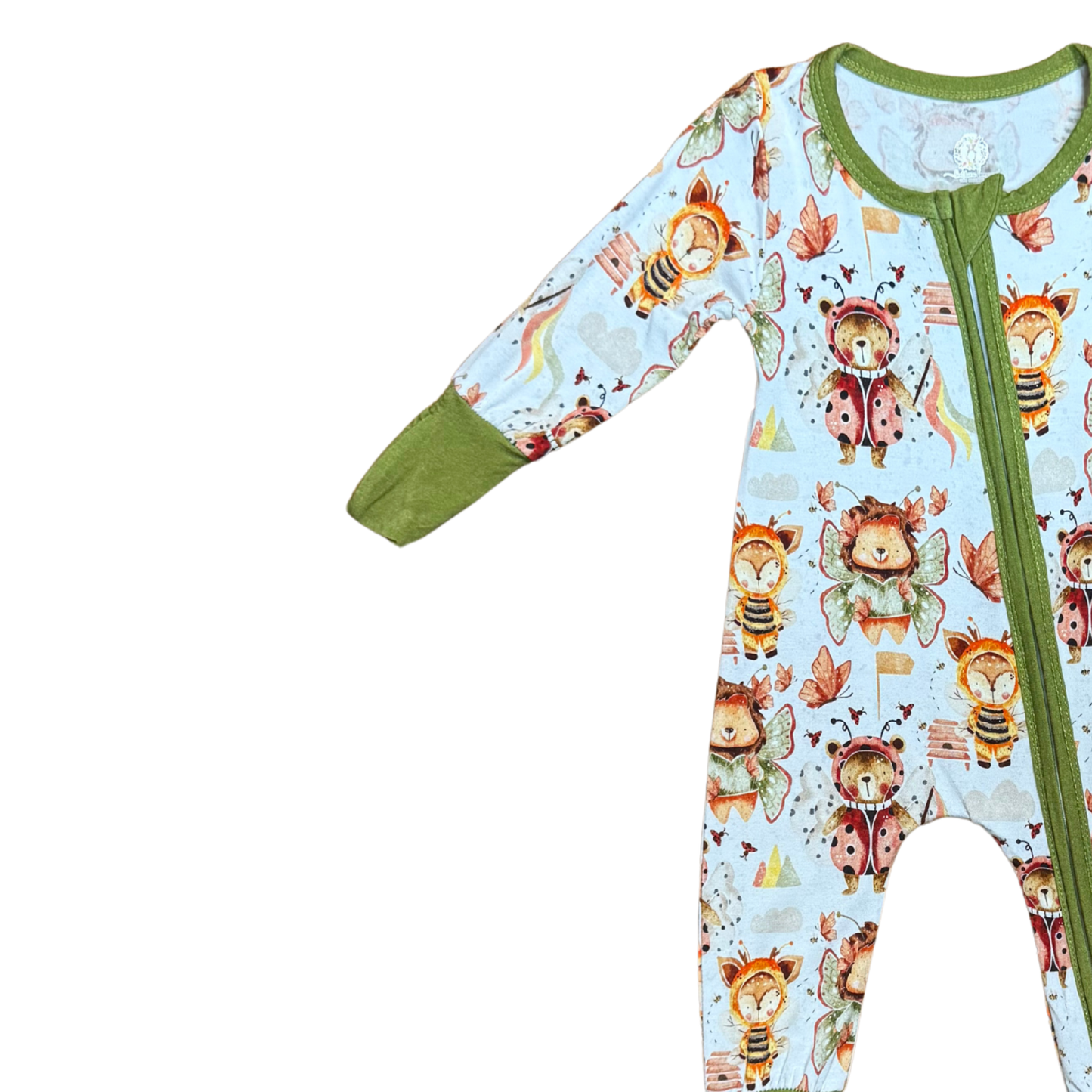 Cute Little Fall Forest Friends Bamboo Romper