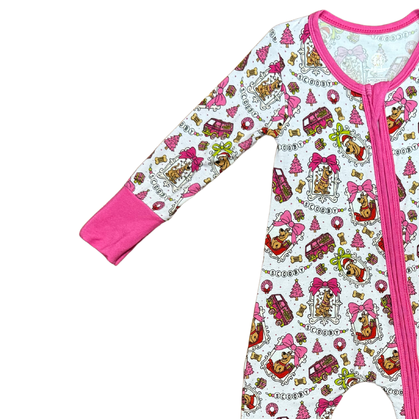 Scooby Christmas Frames Bamboo Romper