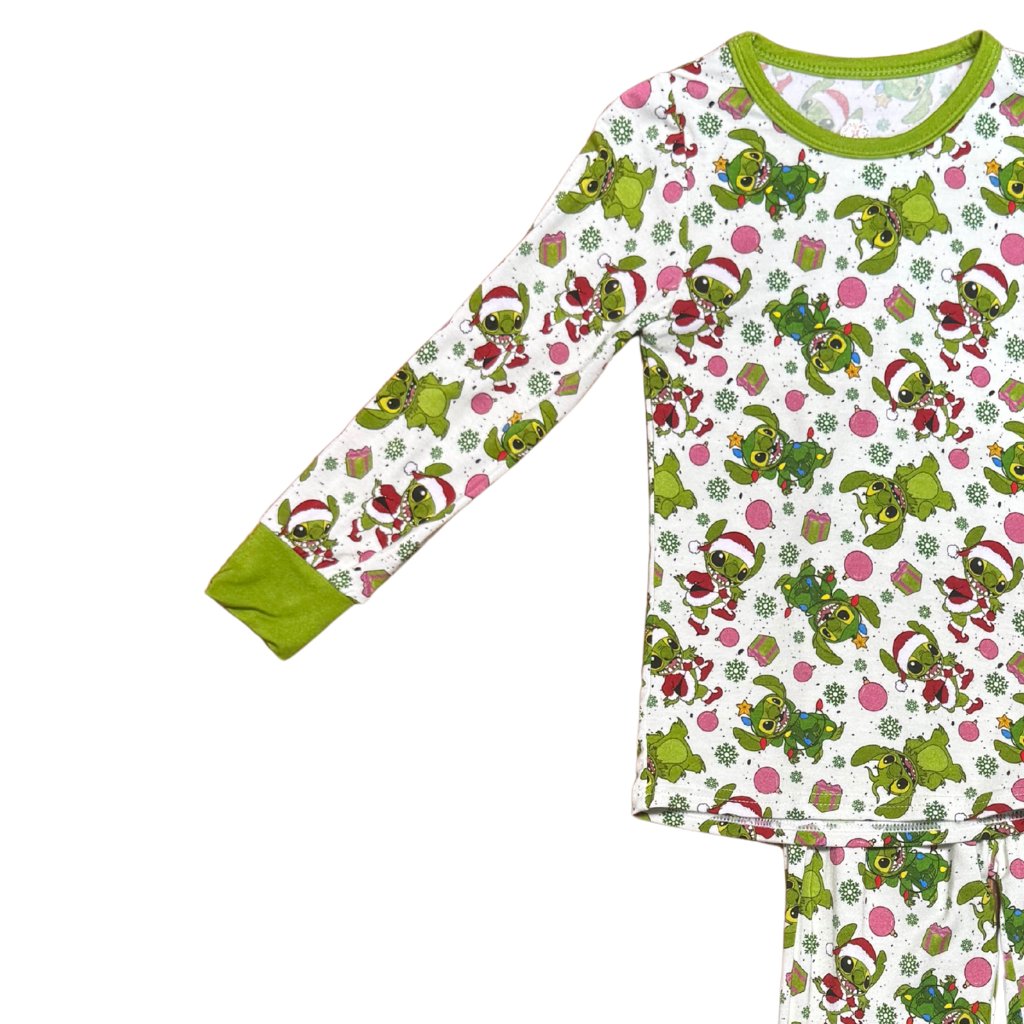 Grinchy Stitch Bamboo PJ's