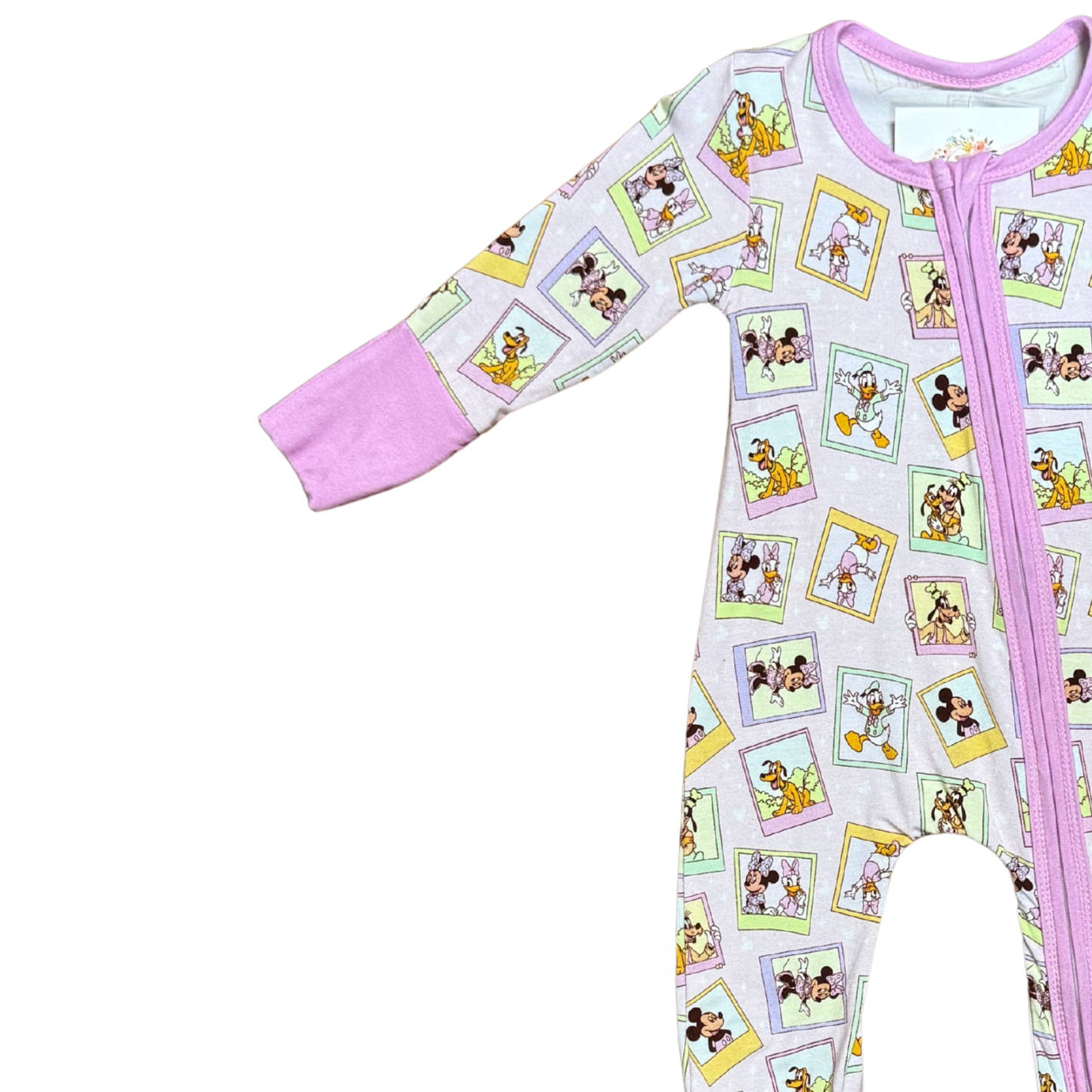 Mickey & Friends Polaroids Bamboo Romper