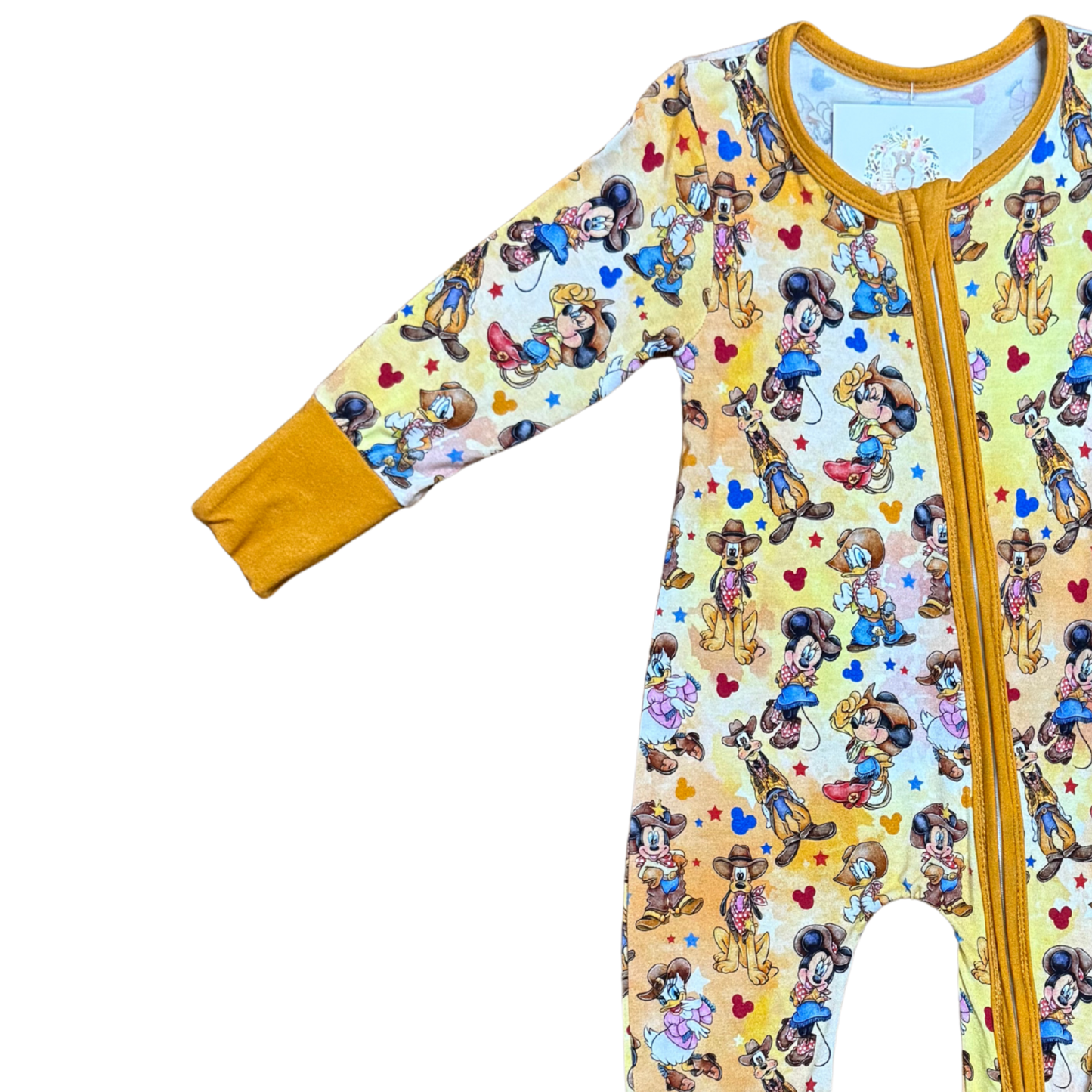 Yee-Haw Mickey Bamboo Romper