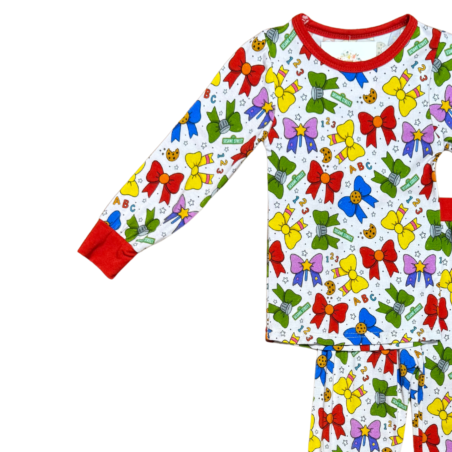 Sesame Street Bows Bamboo PJ's