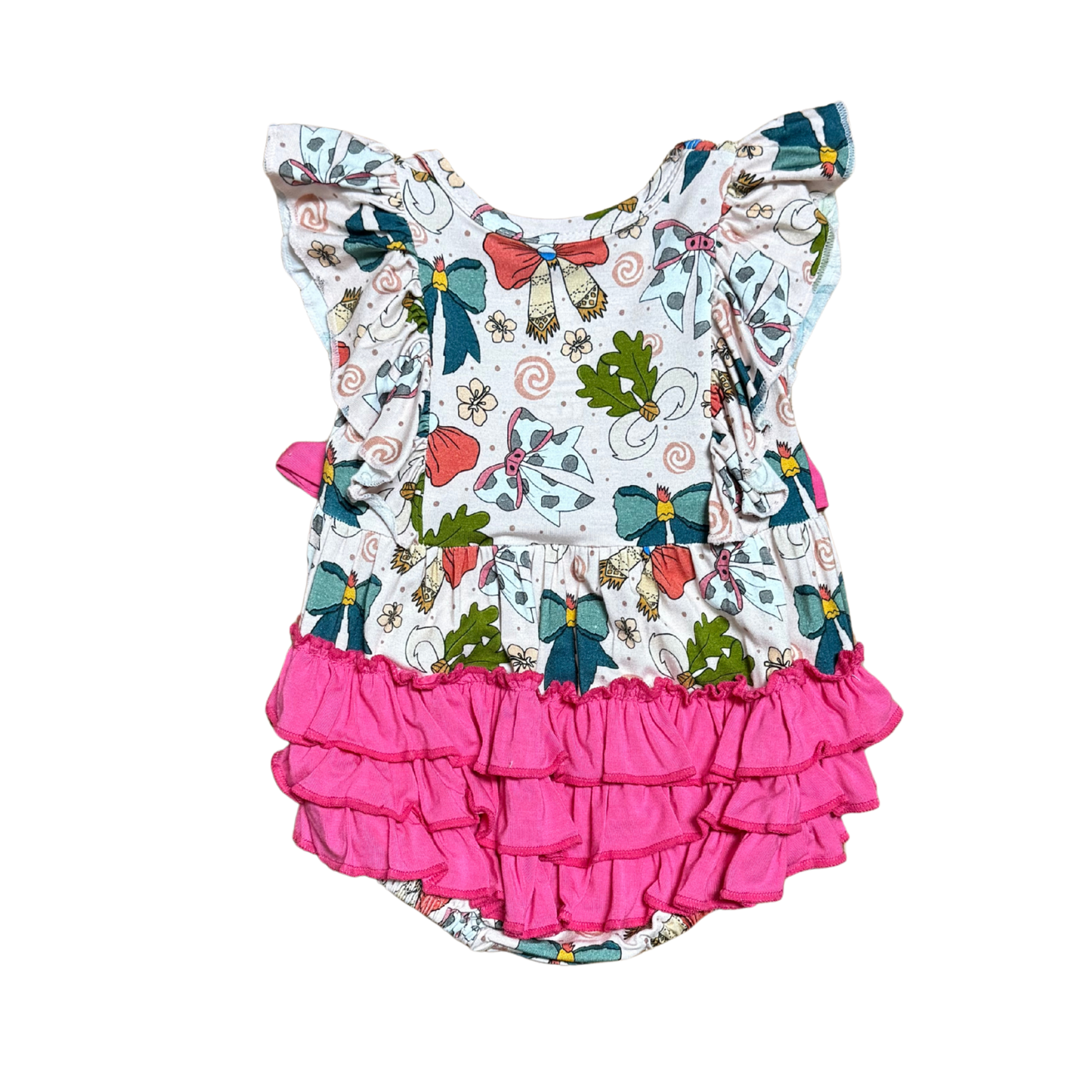 Moana Bows Bamboo Bubble Romper