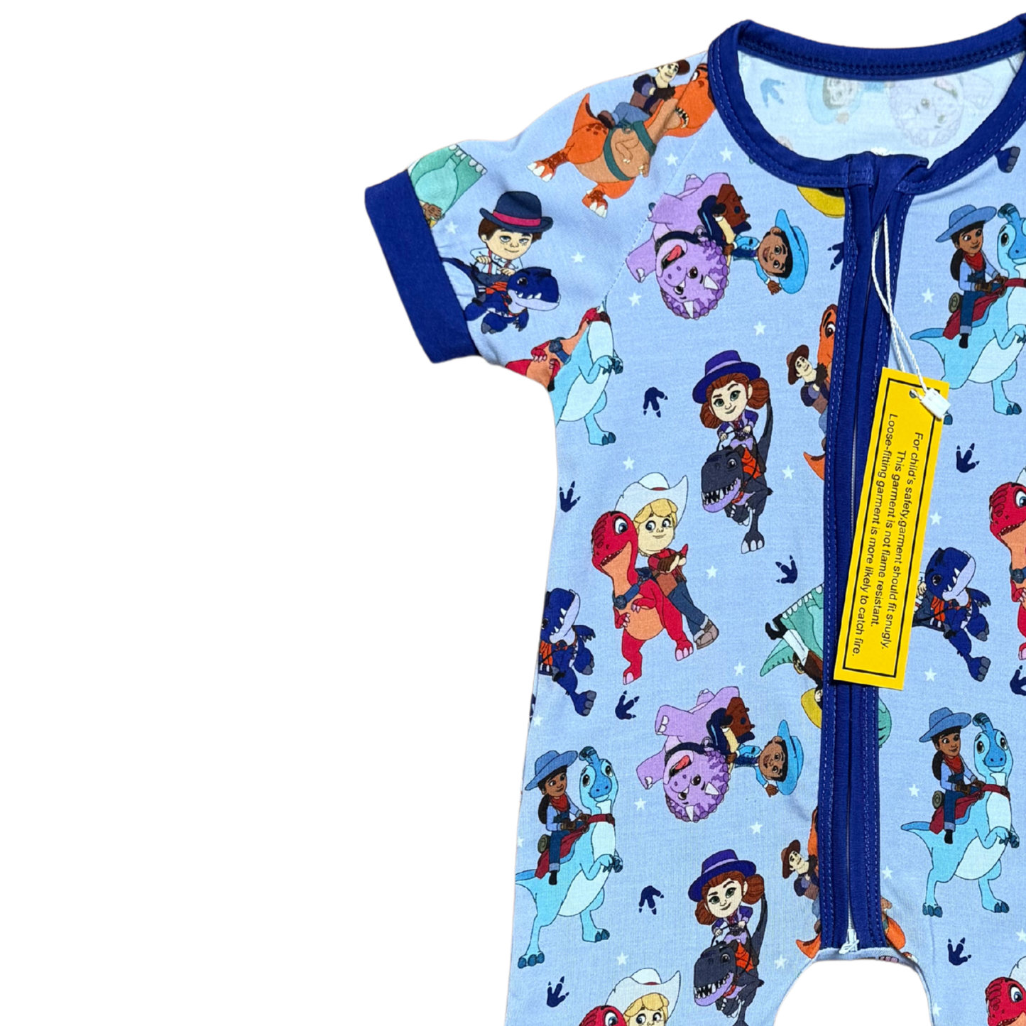 Dino Ranch Bamboo Short Romper