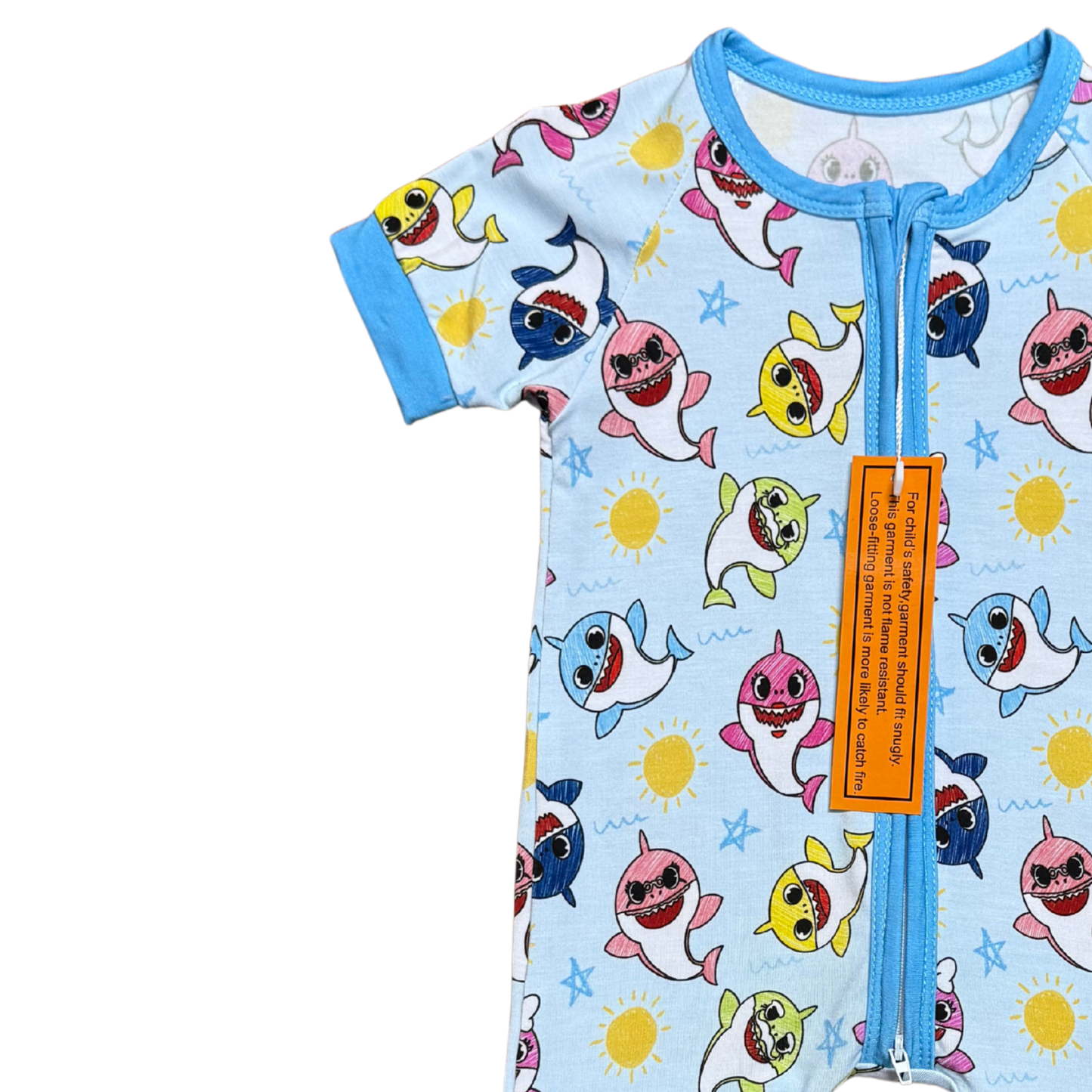 Baby Shark(s) Doo Doo Bamboo Romper