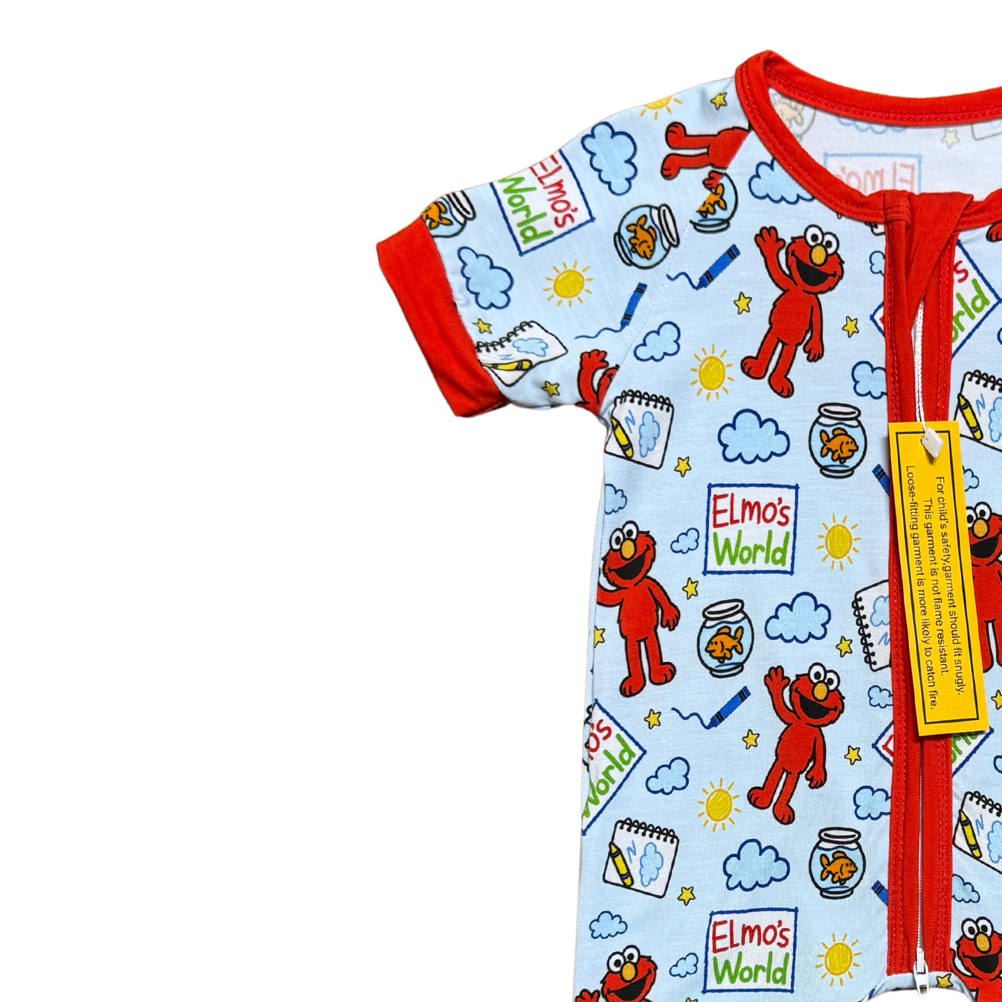 Elmo's World Bamboo Short Romper