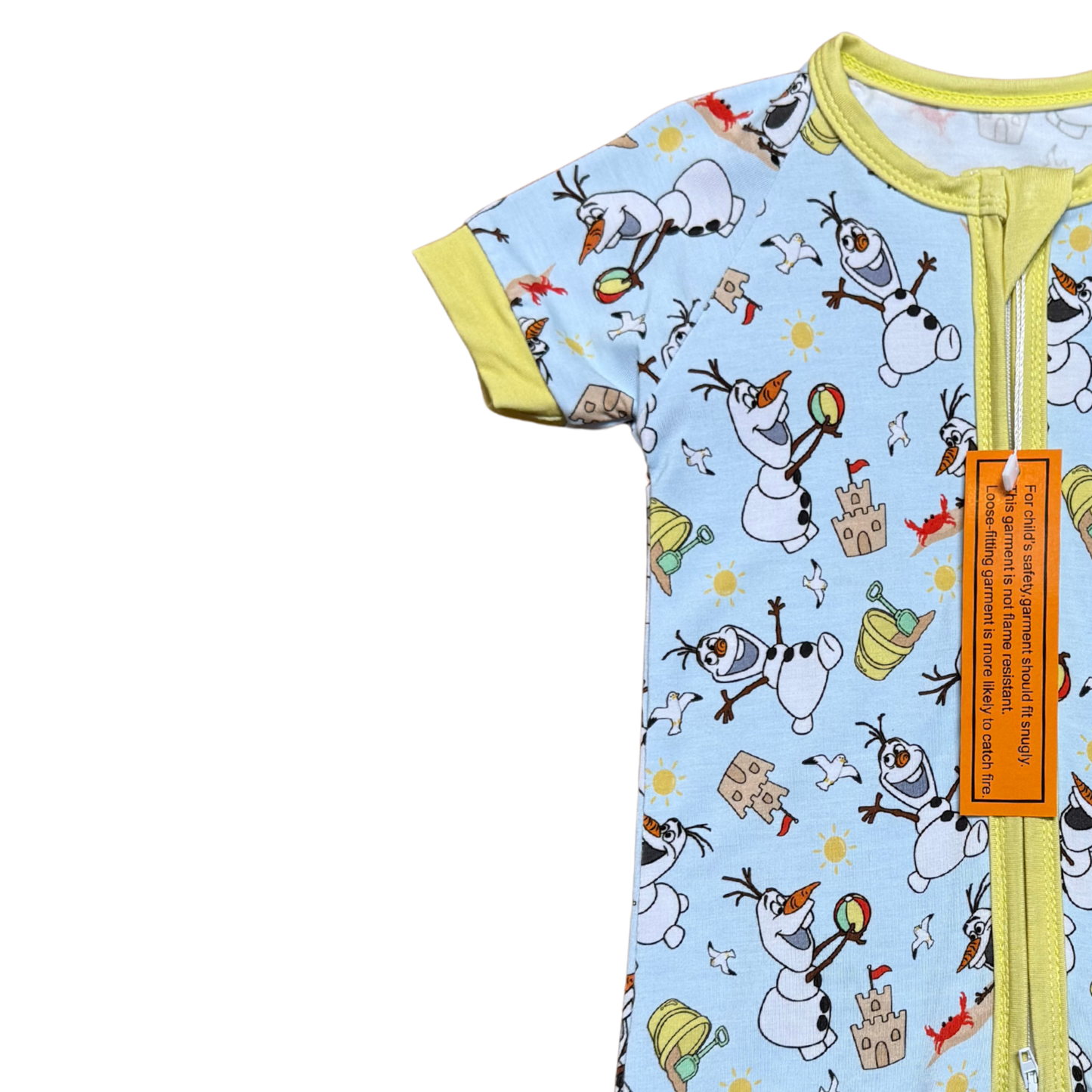 Beach Bound Olaf Bamboo Short Romper