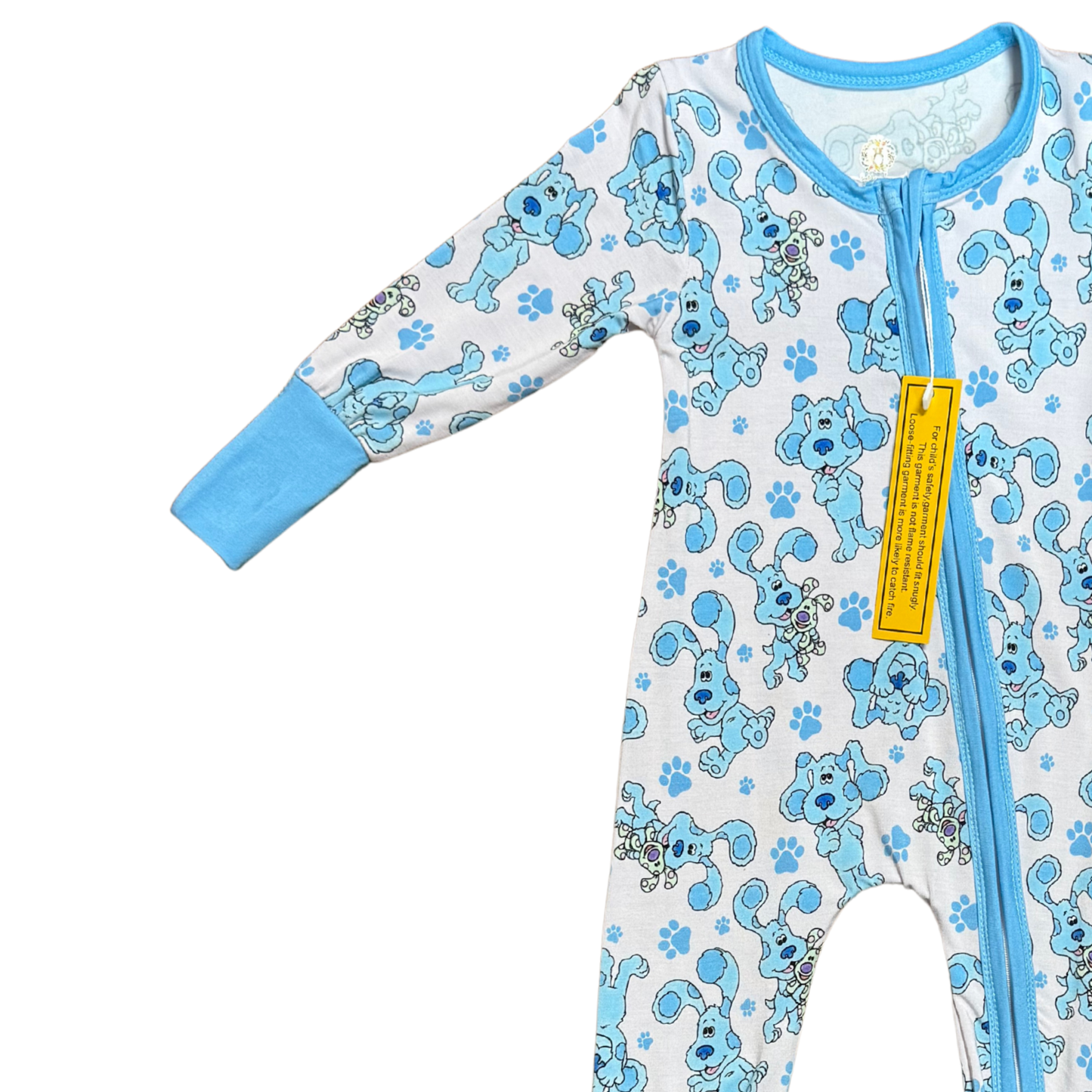 Little Blue Bamboo Romper